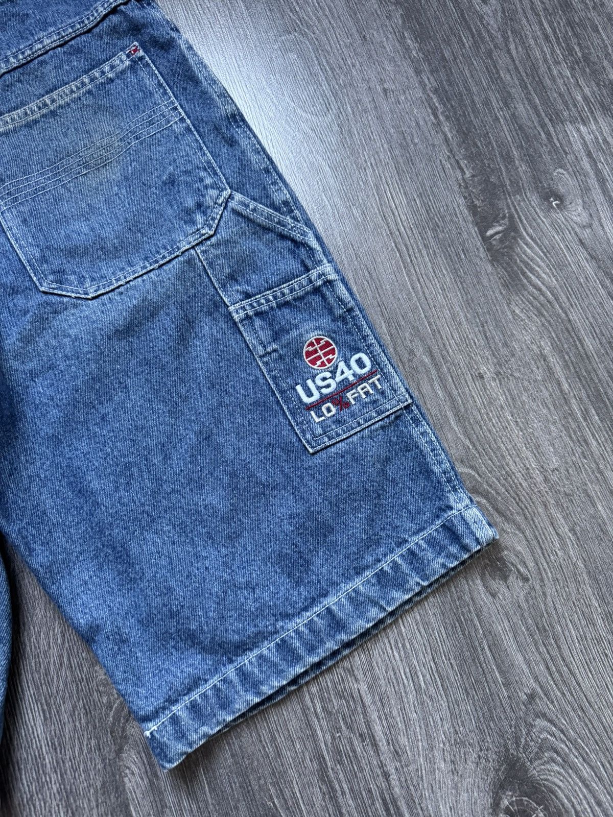 Rap Tees × Southpole × Vintage Y2K Vintage Southpole Style Rap Baggy Jeans Shorts Size US 32 / EU 48 - 8 Thumbnail