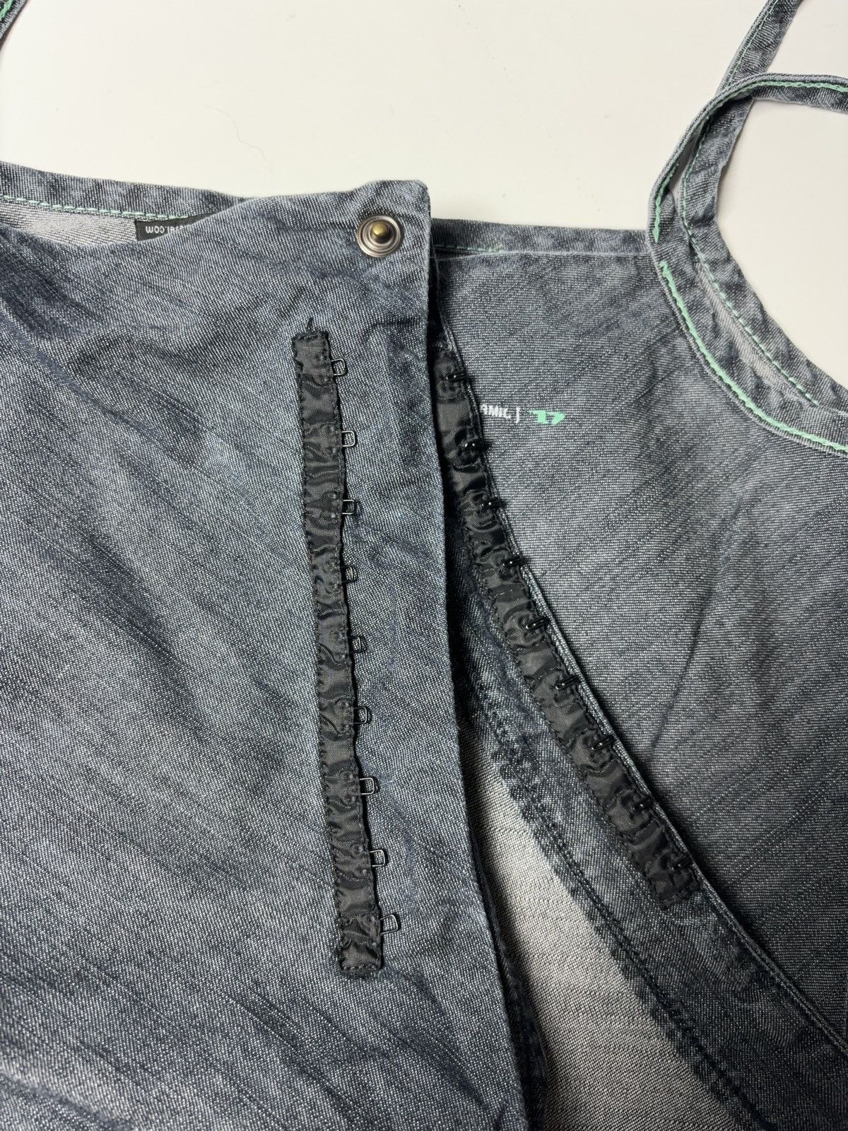 Diesel × Vintage DIESEL VINTAGE DENIM CORSET TANK TOP Size M / US 6-8 / IT 42-44 - 4 Thumbnail