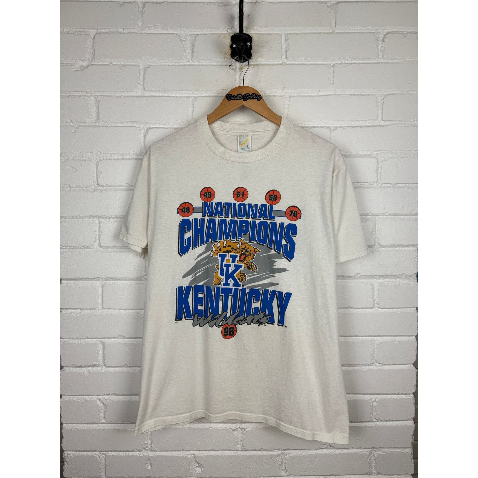 Vintage 1996 Kentucky Wildcats UK National Champs Size L