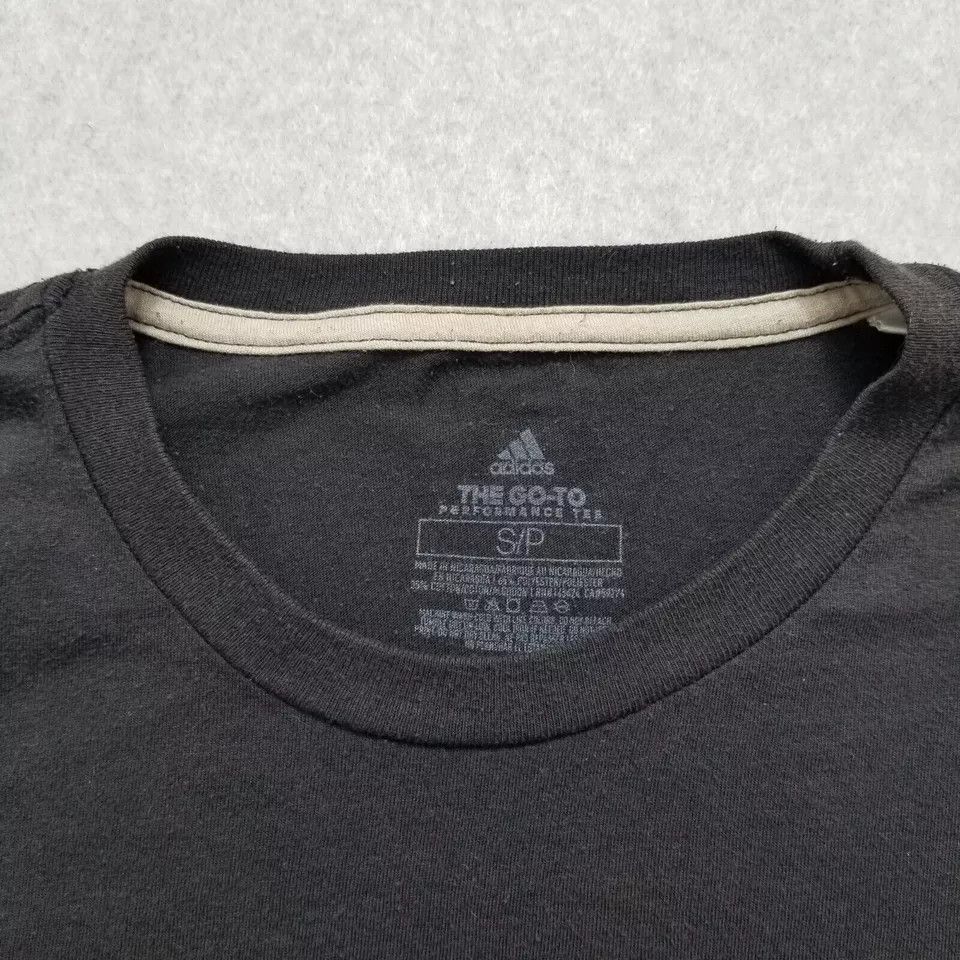 Adidas Adidas Shirt Mens Small Short Sleeve Three Stripe Life Size US S / EU 44-46 / 1 - 2 Thumbnail