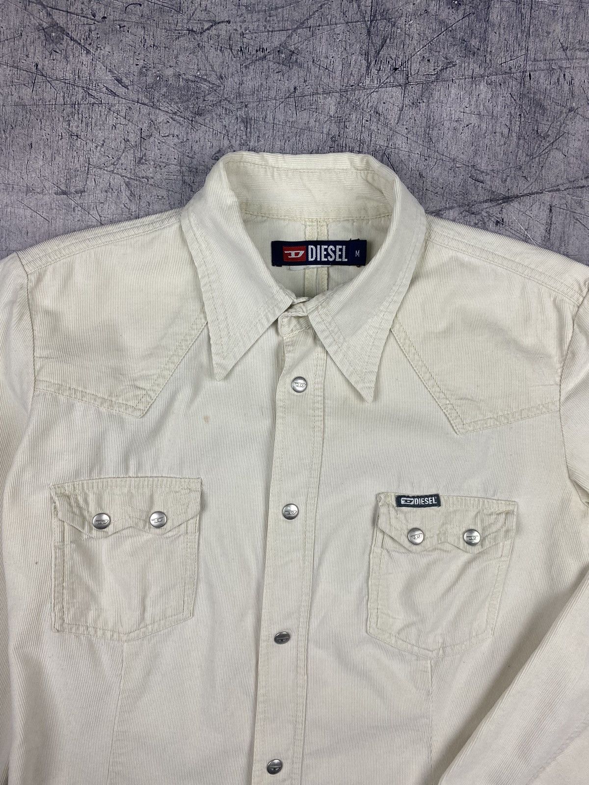 Diesel Vintage Diesel Velvet Button Up Shirt Size M / US 6-8 / IT 42-44 - 6 Thumbnail
