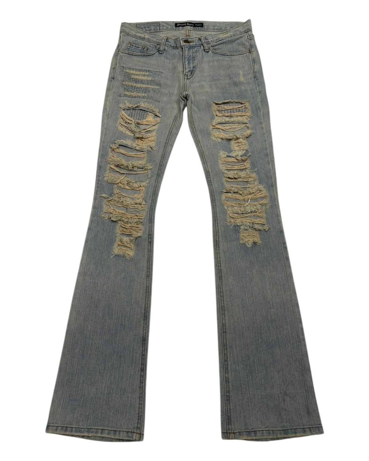 If Six Was Nine Flare Jeans Low Rise Snatch Jeans Mud Wash Bootcut Denim Size US 30 / EU 46 - 1 Thumbnail