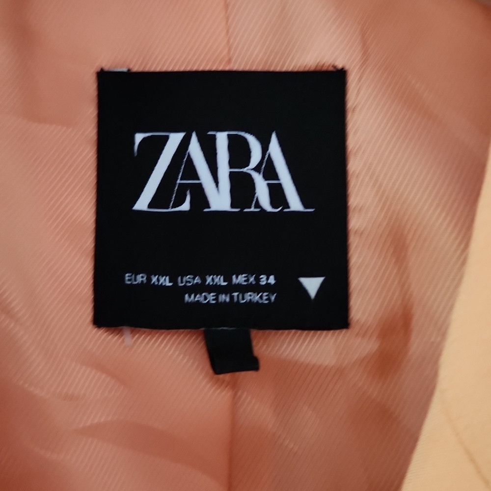 Zara ZARA | STRAIGHT CUT BLAZER JACKET Tangerine Orange Sz XXL Size XXL / US 16-18 / IT 52-54 - 4 Thumbnail