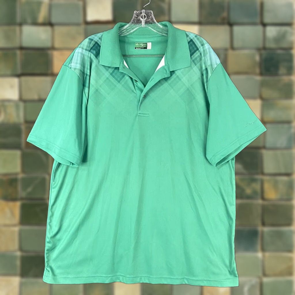 Hogan BEN HOGAN Performance Polo Shirt Plaid Green Men’s XL Size US XL / EU 56 / 4 - 1 Thumbnail