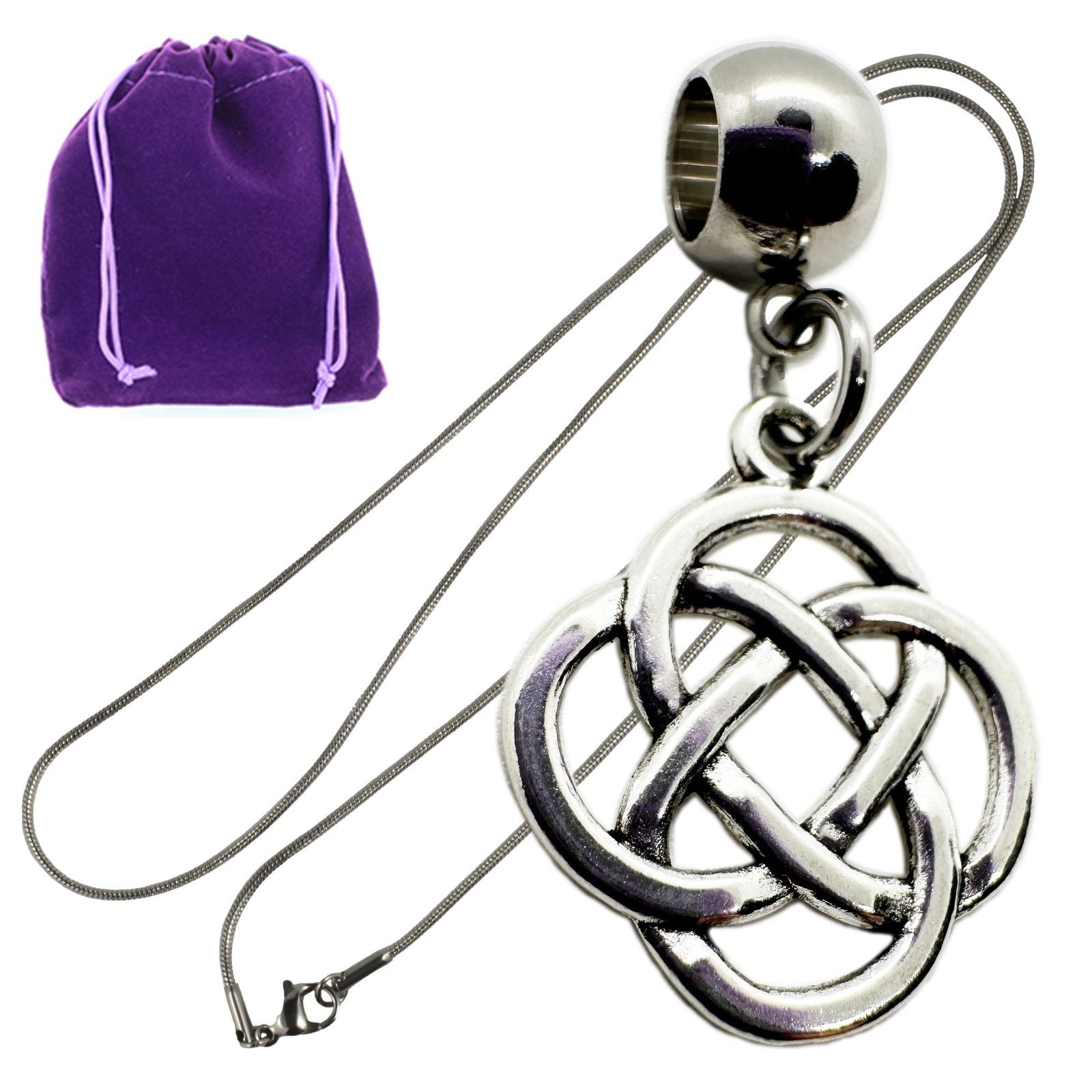 & Other Stories Celtic Necklace - Stainless Steel Snake Chain Size ONE SIZE - 1 Thumbnail