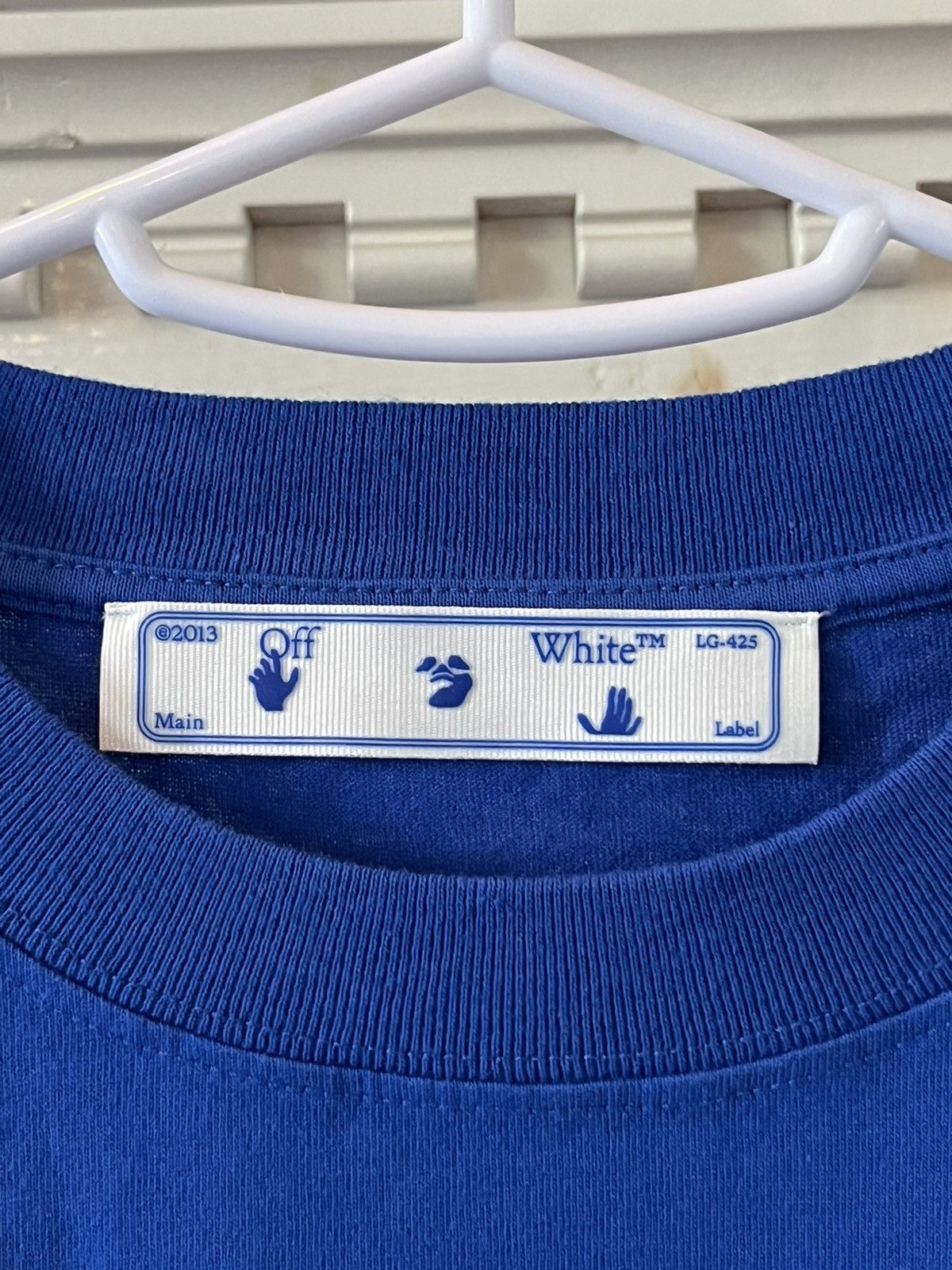 Off-White Blue Off-White t-shirt, never worn w tags Size US M / EU 48-50 / 2 - 3 Thumbnail