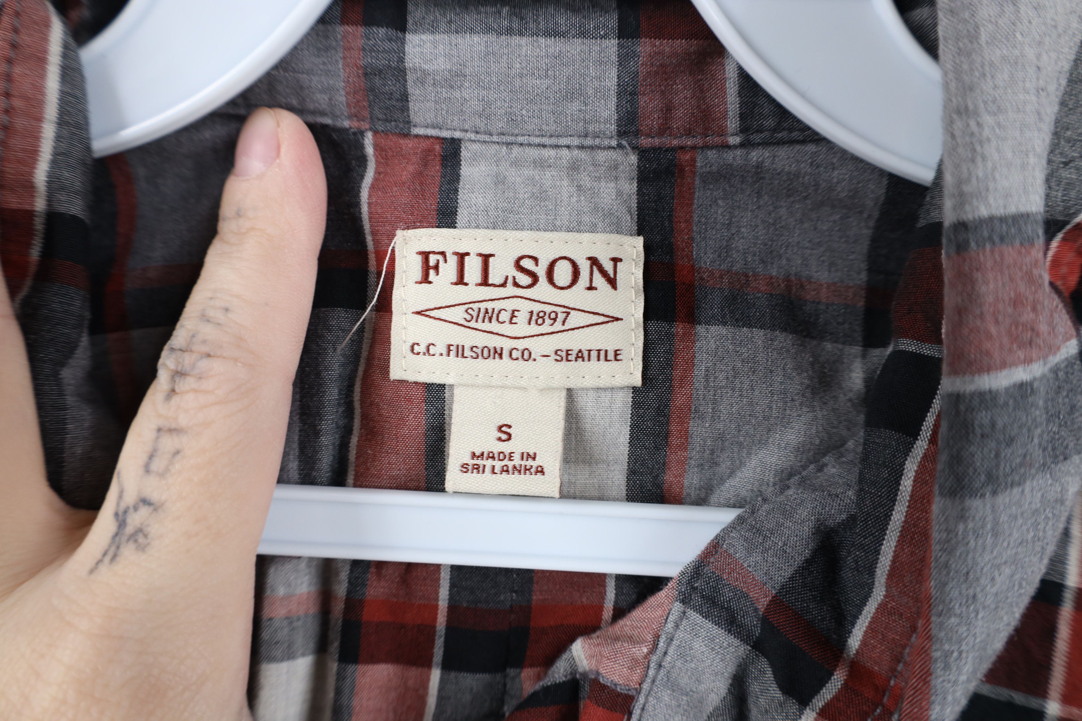 Filson CC Filson Sport Long Sleeve Collared Button Down Shirt Plaid Size US S / EU 44-46 / 1 - 8 Thumbnail