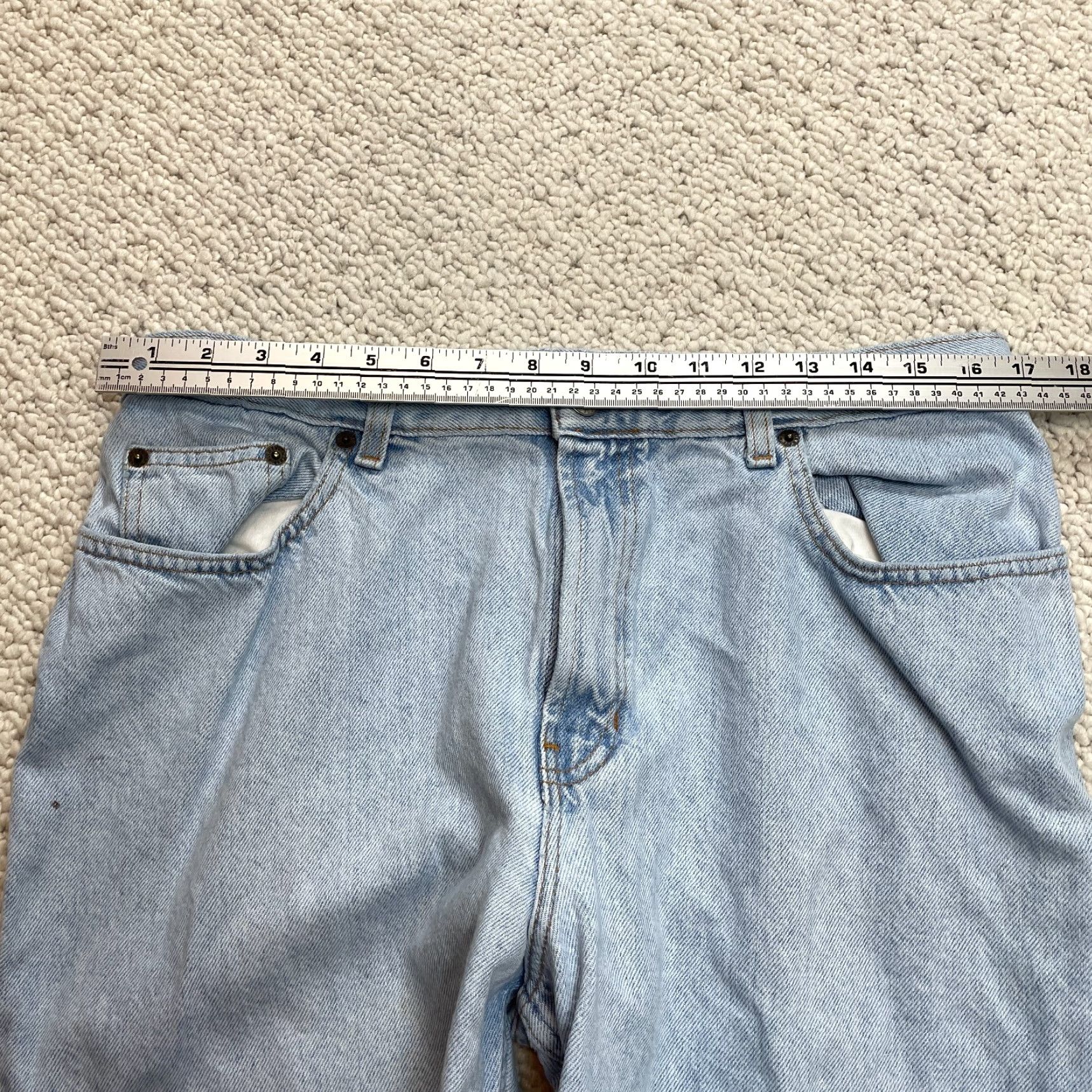 Old Navy Old Navy Jeans Womens 34x26 Denim Light Wash Straight Relaxed High Rise Blue Size 24" / US 00 / IT 34 - 7 Thumbnail