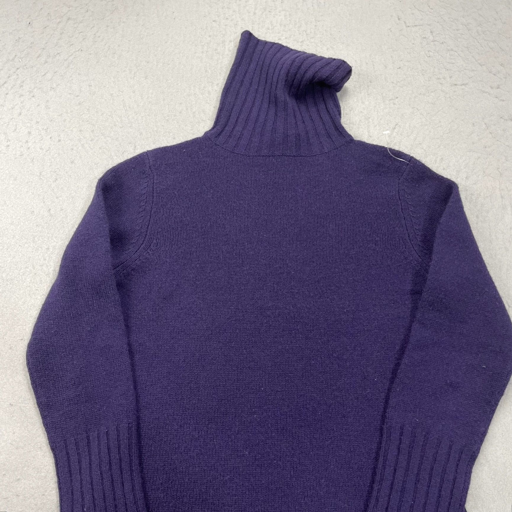 Vintage Kirkland Signature Sweater Womens Small Purple 100% Cashmere Turtleneck Pullover Soft Size S / US 4 / IT 40 - 3 Thumbnail