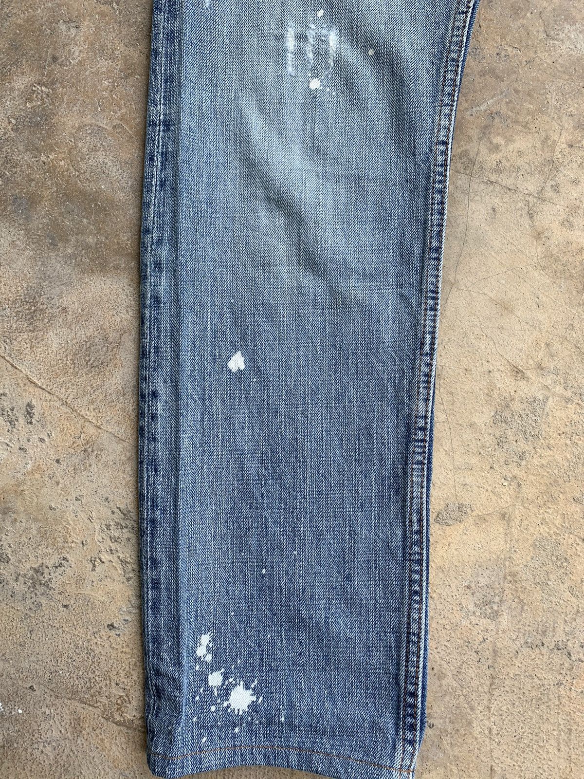 Japanese Brand Earth Music Ecology Selvedge Distressed Denim Size US 28 / EU 44 - 14 Thumbnail