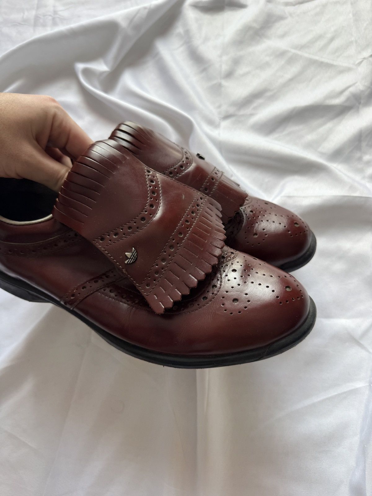 Adidas 1993 Adidas Golf Saddle Vintage Rare Retro Leather Shoes Size US 11 / EU 44 - 7 Thumbnail