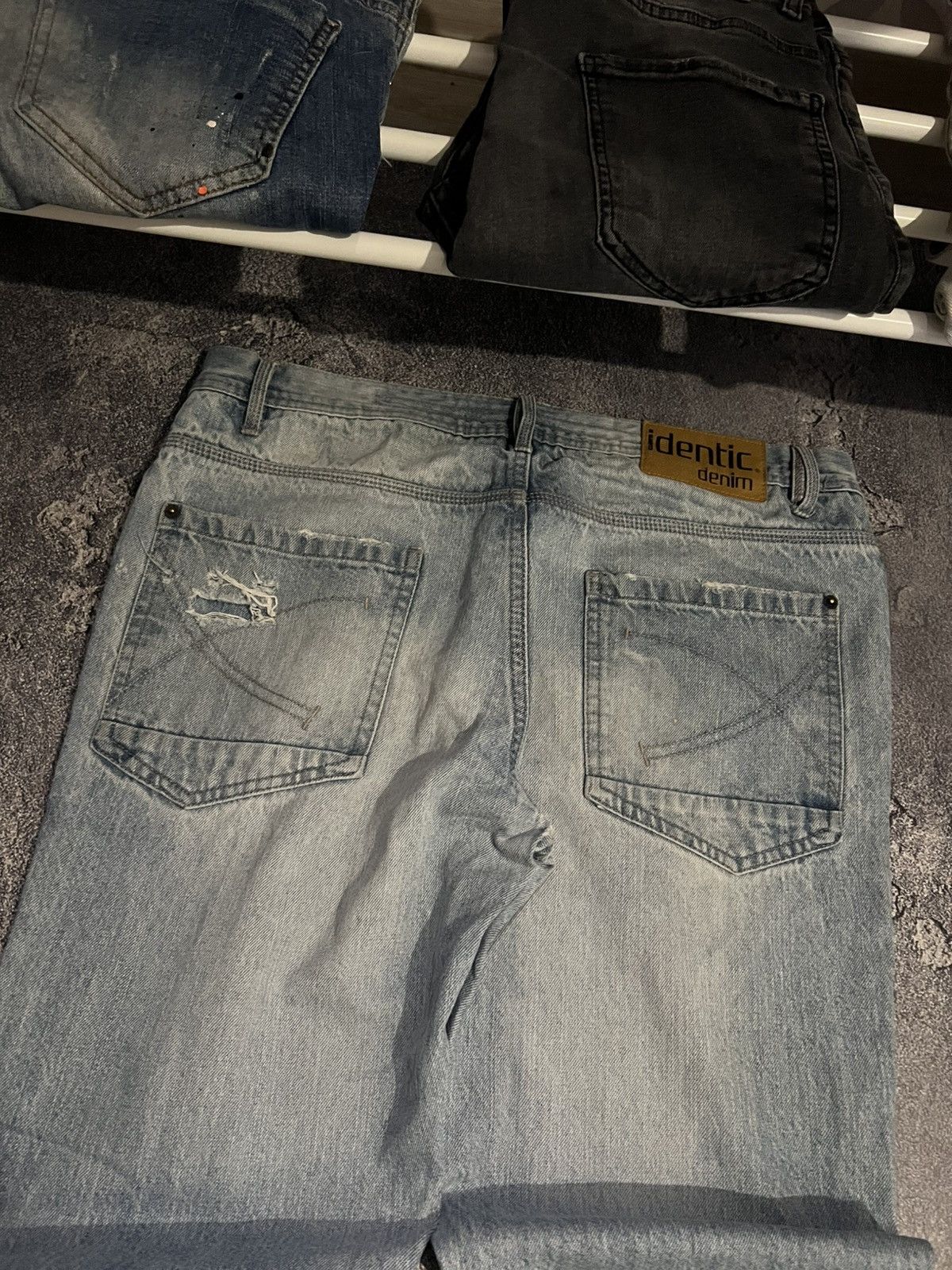 Japanese Brand Faded Washed Light Blue Retro Archival Jeans Size US 36 / EU 52 - 2 Thumbnail