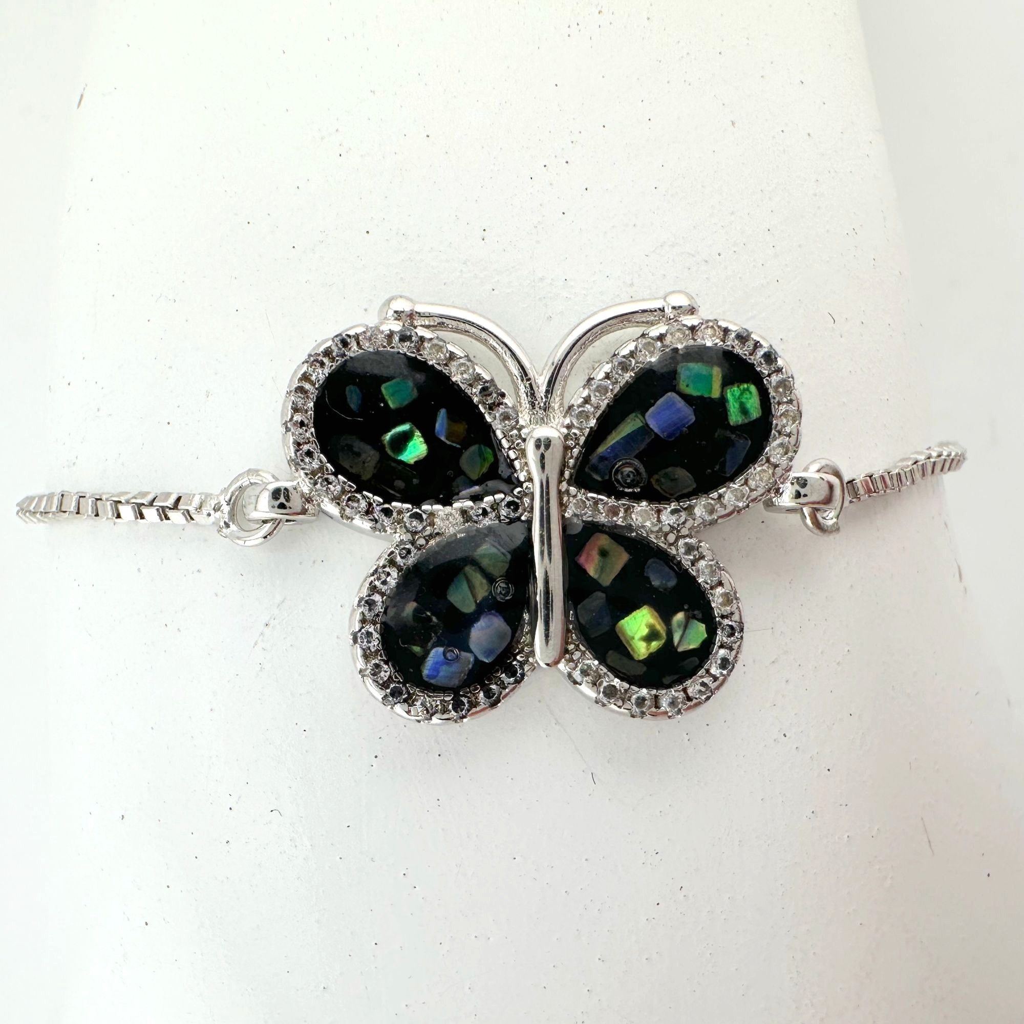 Other Abalone Butterfly Bolo Bracelet Size ONE SIZE - 5 Thumbnail