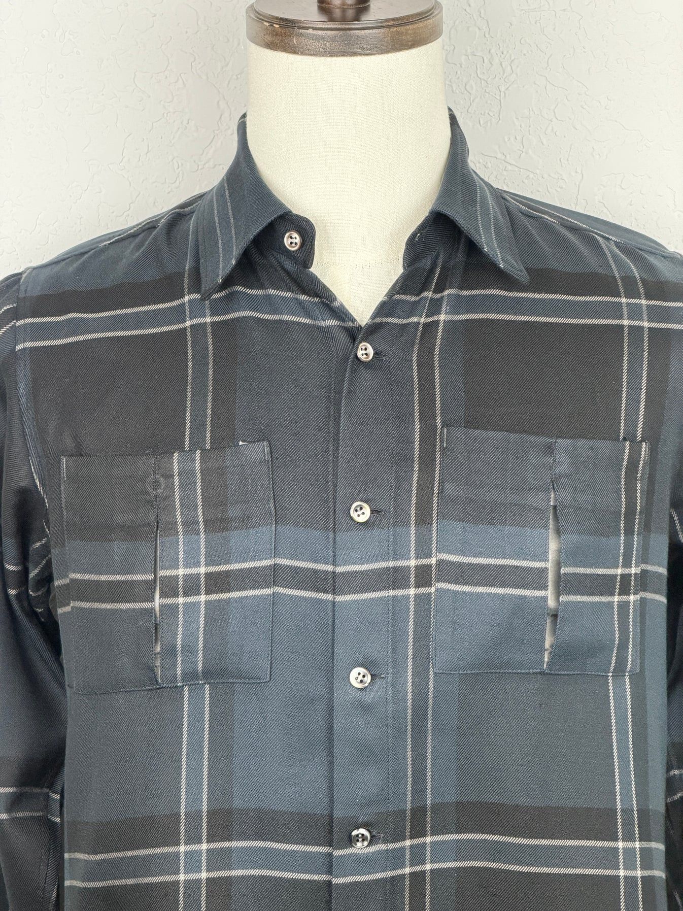 Other Ansnam Teleng Silk Check Work Shirt Size US M / EU 48-50 / 2 - 3 Thumbnail