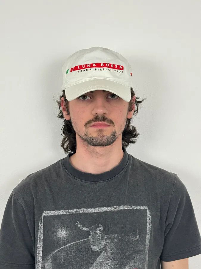 Prada Prada Luna Rossa Pirelli White Logo Racing Cap Size ONE SIZE - 2 Thumbnail