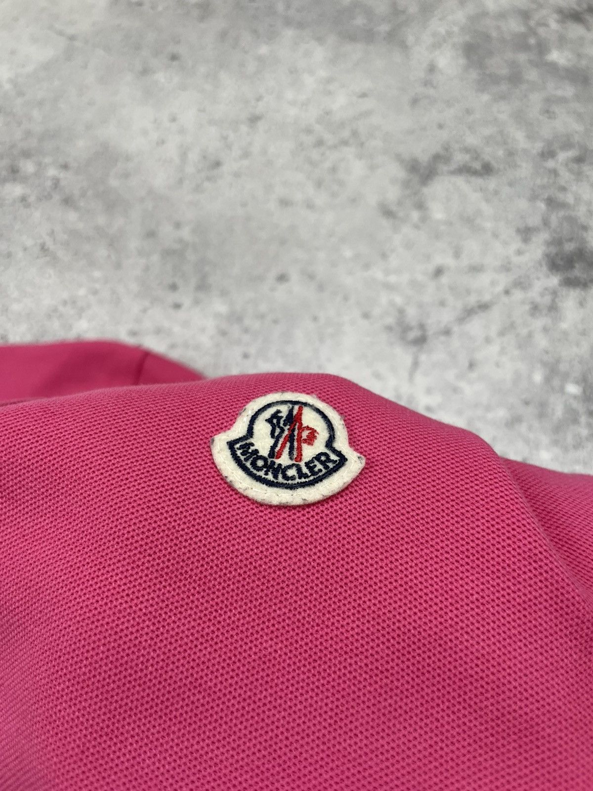 Moncler Moncler Women's Pink Maglia Polo Manica Corta T-shirt Size L Size L / US 10 / IT 46 - 4 Thumbnail