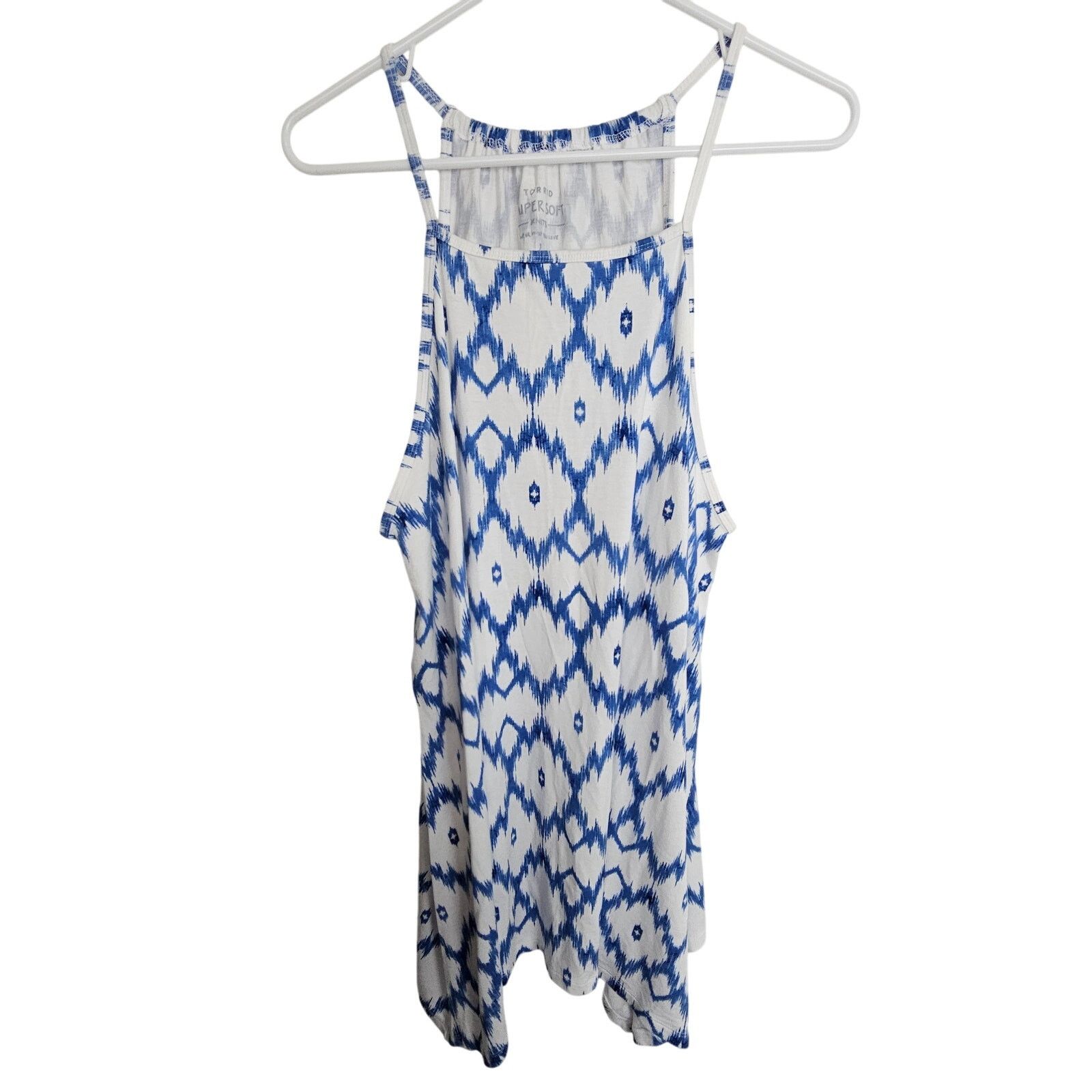 Torrid Torrid Super Soft Knits Tie Dye Halter Tank Plus 2X Stretch Size XXL / US 16-18 / IT 52-54 - 1 Thumbnail