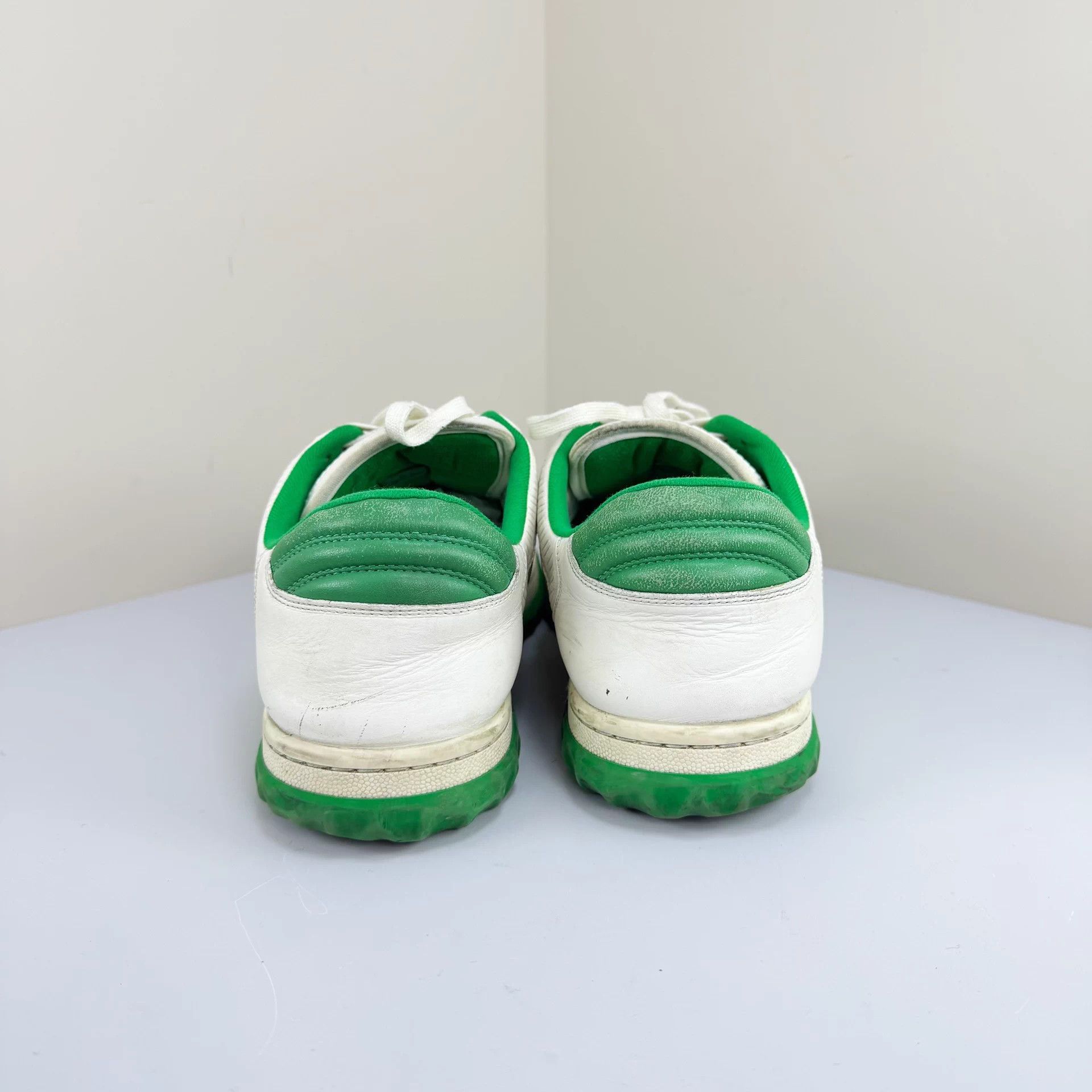 Gucci Gucci MAC80 White Green Worn Sneakers 8.5 95N Size US 8.5 / EU 41-42 - 3 Thumbnail