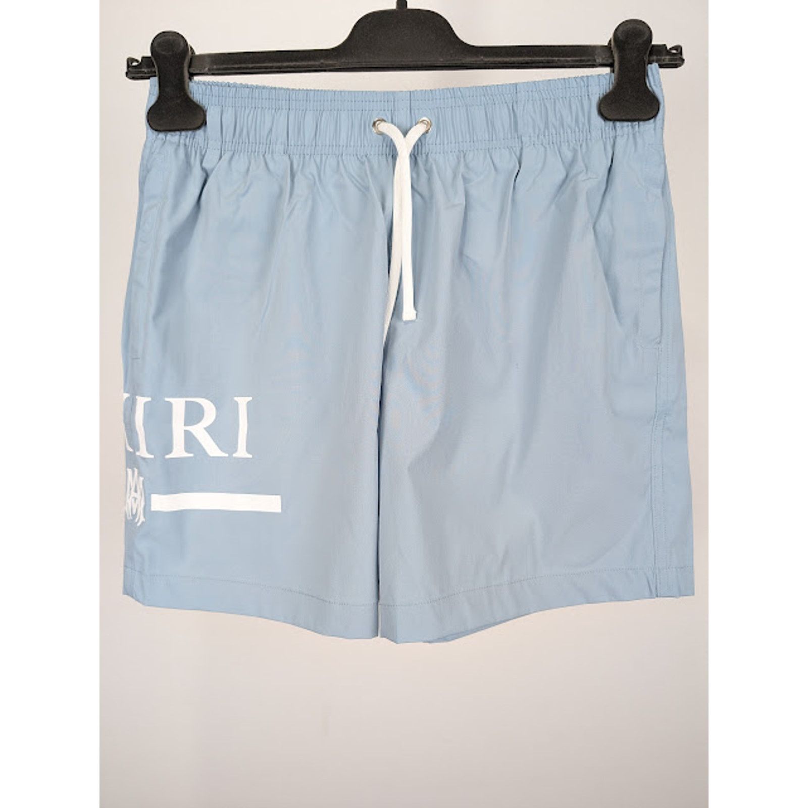 Amiri o1rshd1 MA Bar Logo SwimTrunk in Dusty Blue Size US 36 / EU 52 - 2 Thumbnail