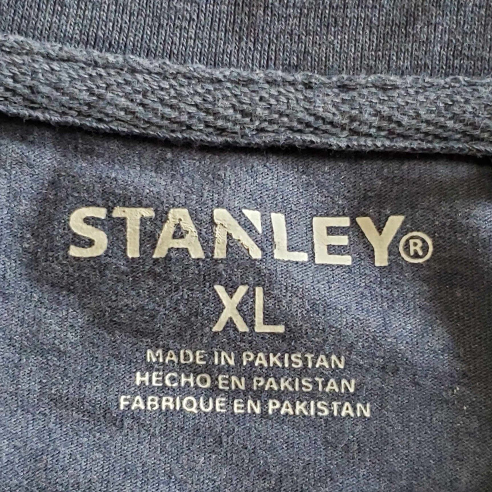 Vintage Stanley Henley Pocket T Shirt Mens XL Blue Workwear Size US XL / EU 56 / 4 - 2 Thumbnail