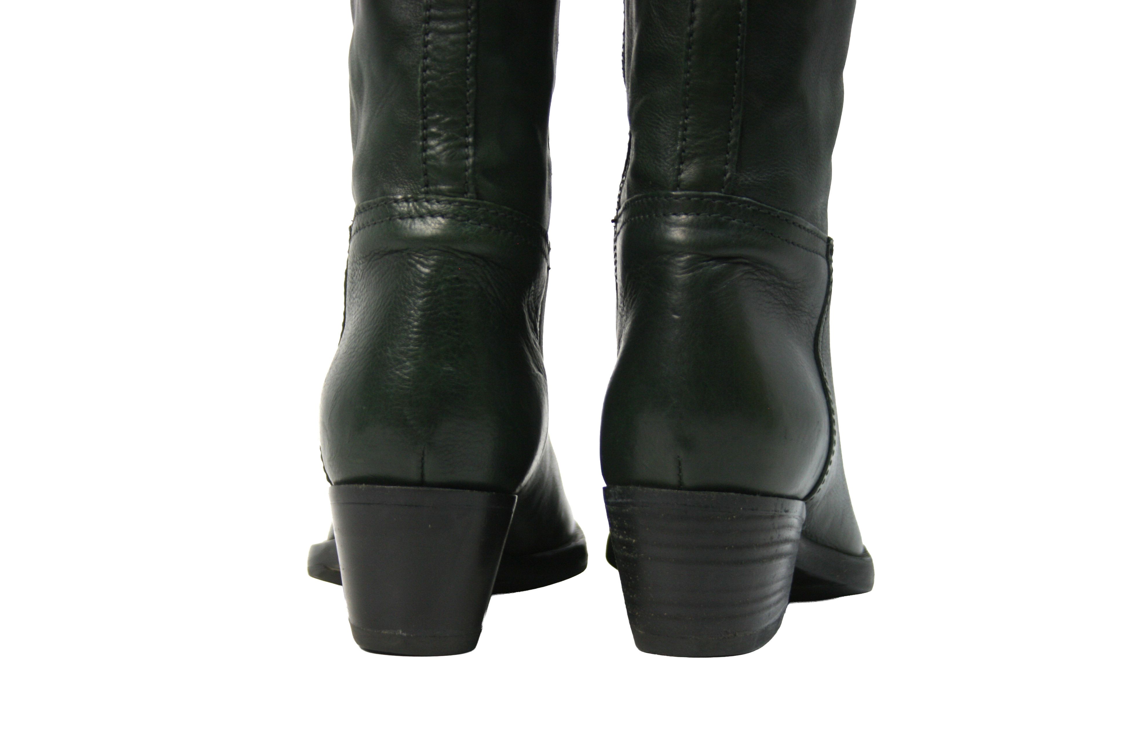 Car Shoe By Prada Biker Riding Knee High Boots Size US 7.5 / IT 37.5 - 14 Thumbnail