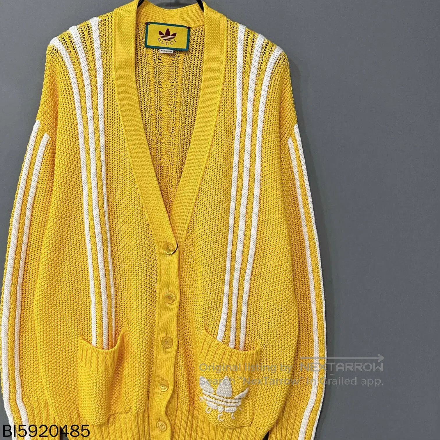 Gucci adidas gucci yellow knit cardigan. Size US M / EU 48-50 / 2 - 2 Thumbnail