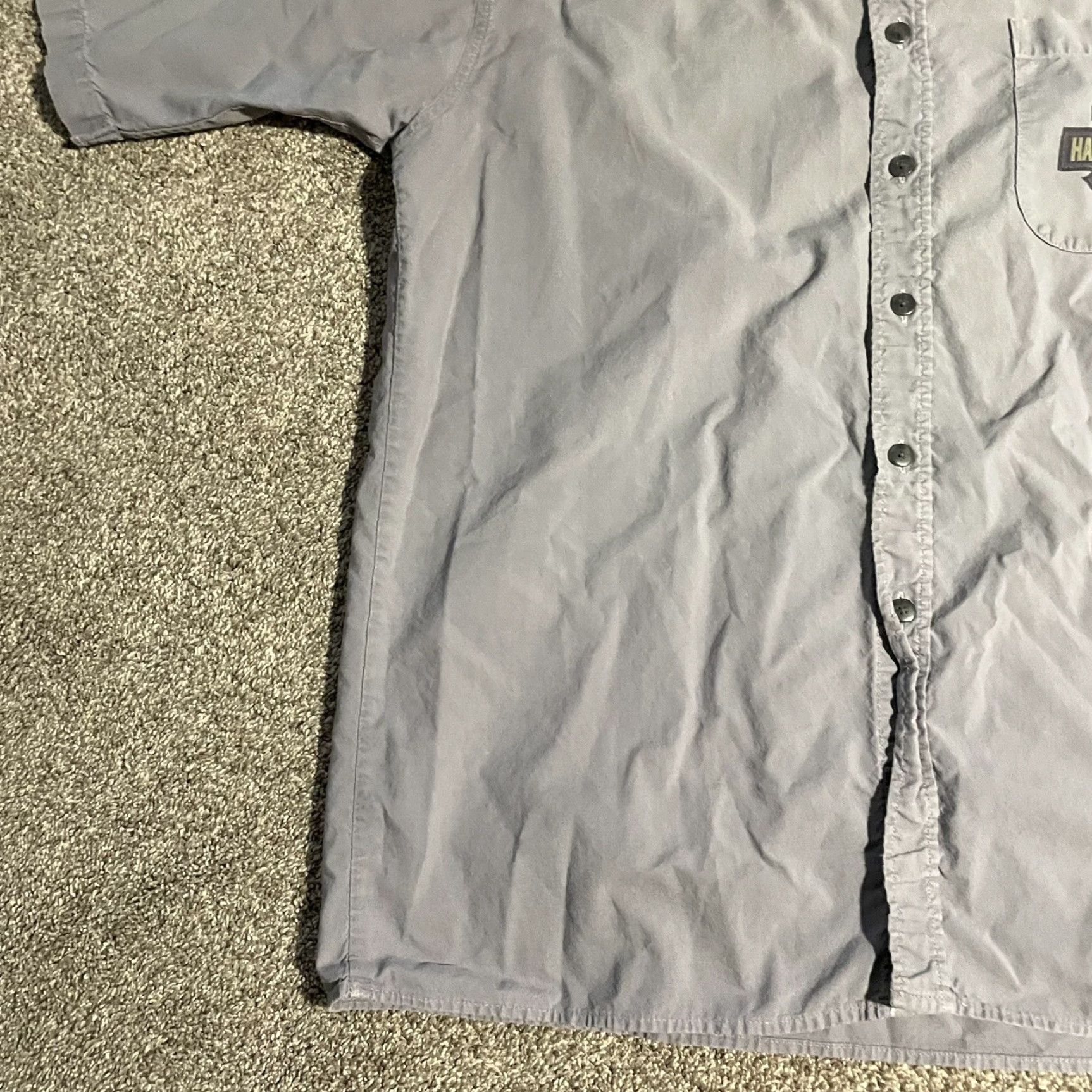 Harley Davidson Harley-Davidson Button-Down Shirt Mens M Gray 100% Cotton Short Sleeve Shirt Size US M / EU 48-50 / 2 - 4 Thumbnail