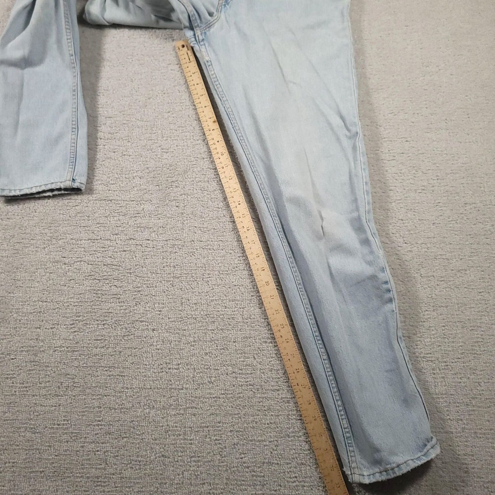 Levi's VINTAGE Levi's 550 Relaxed Tapered Mom Jeans Womens 12 Long Light Wash 90s Jeans Size 34" / US 12 / IT 48 - 4 Thumbnail