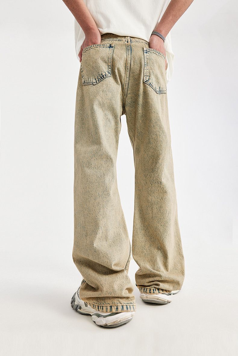Jean × Vintage Washed Distressed Flare Jeans Size US 28 / EU 44 - 3 Thumbnail