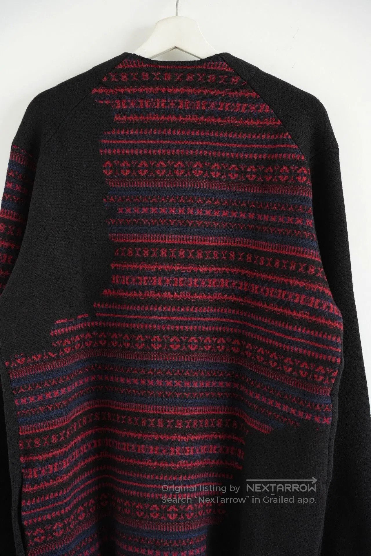 Yohji Yamamoto yohji yamamoto black red striped cardigan. Size US L / EU 52-54 / 3 - 6 Thumbnail