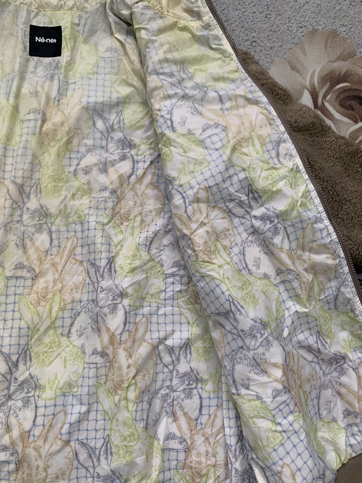 Issey Miyake Ne-Net Issey Miyake Pile Fleece Jacket Rabbit Printed Inner Size US M / EU 48-50 / 2 - 7 Thumbnail