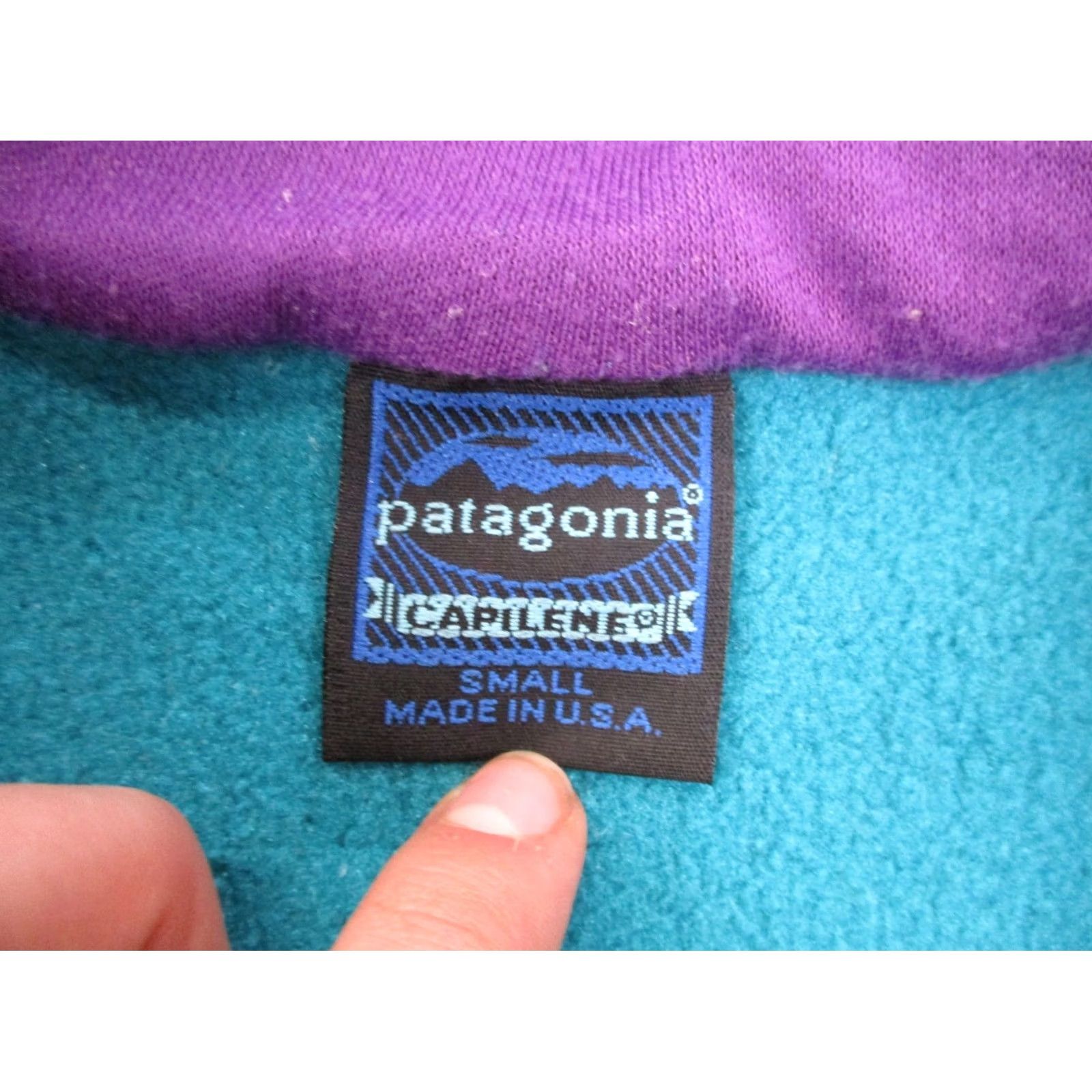 Patagonia VINTAGE Patagonia Sweater Womens S Blue Jacket Capilene USA Made Outdoors 90s Size S / US 4 / IT 40 - 7 Thumbnail