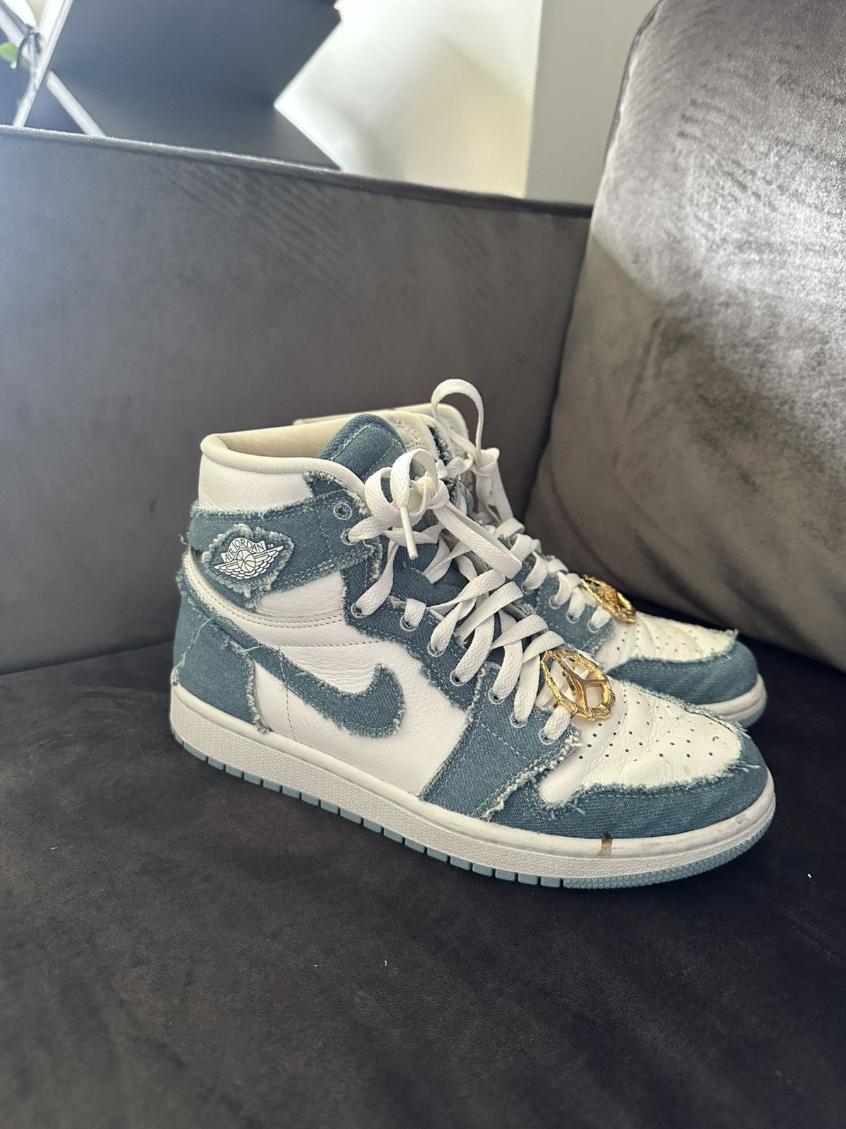 Nike Nike Air Jordan 1 High OG Denim - maat 40 Size US 9 / IT 39 - 2 Thumbnail