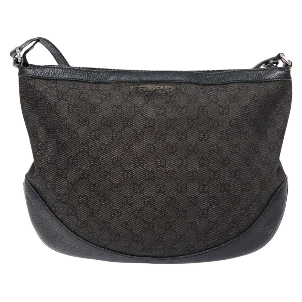Gucci GUCCI GG Canvas Shoulder Bag Black Silver Size ONE SIZE - 3 Thumbnail