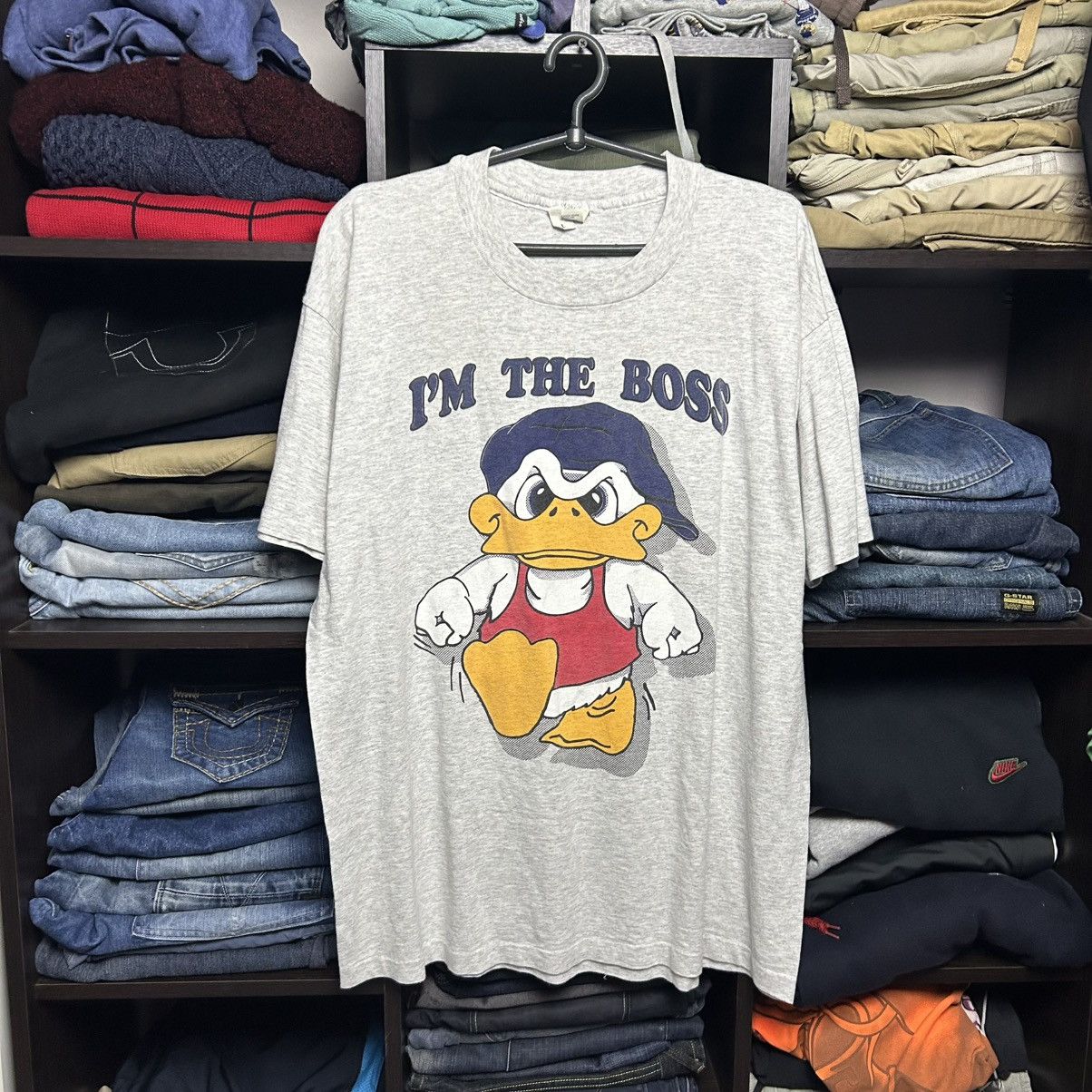 Vintage Vintage Im The Boss made in USA 90’s cartoon tee size XL Size US XL / EU 56 / 4 - 1 Thumbnail