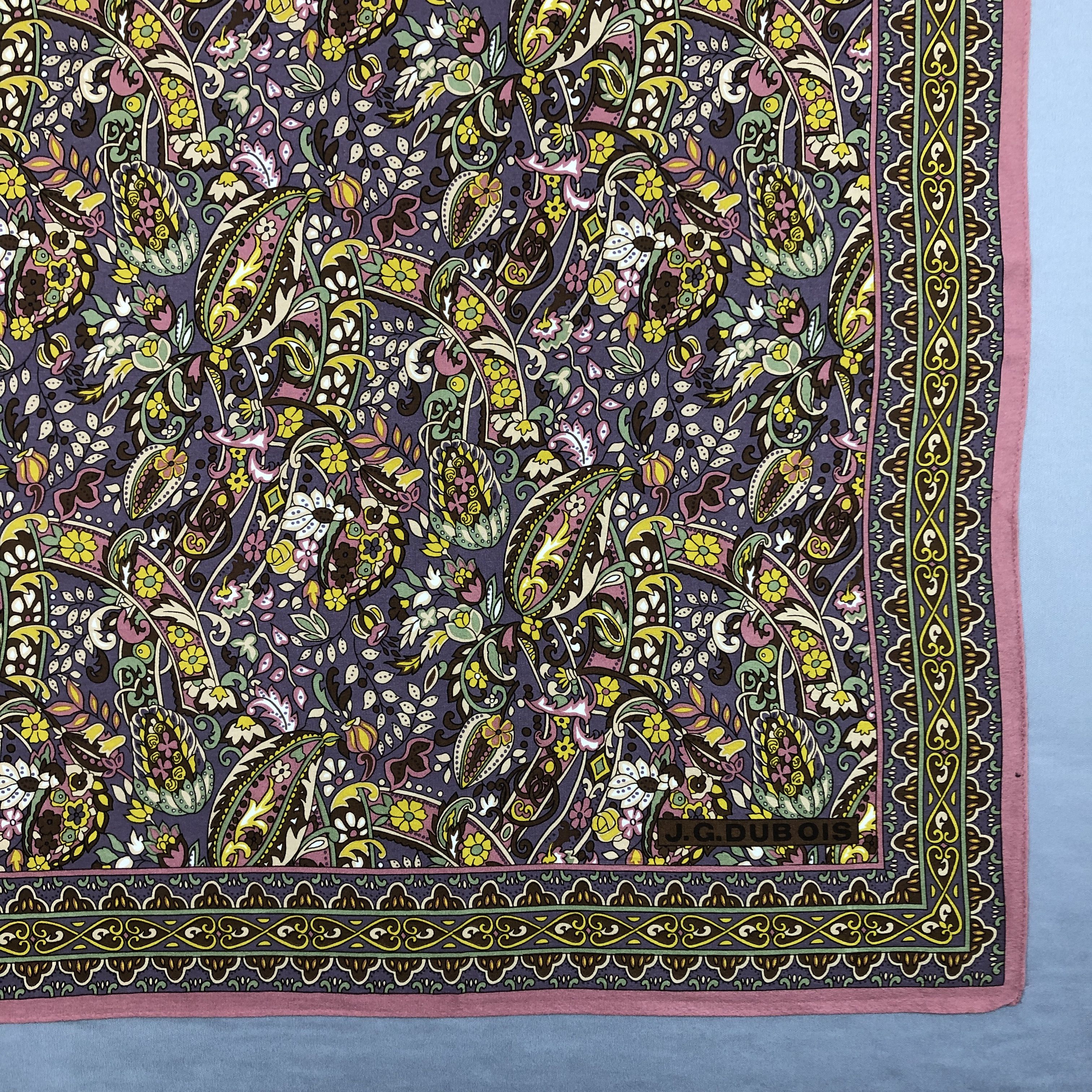 Japanese Brand Vintage J.G. Dubois SILK Scarf Twill Stole Wraps Scarves Size ONE SIZE - 4 Thumbnail