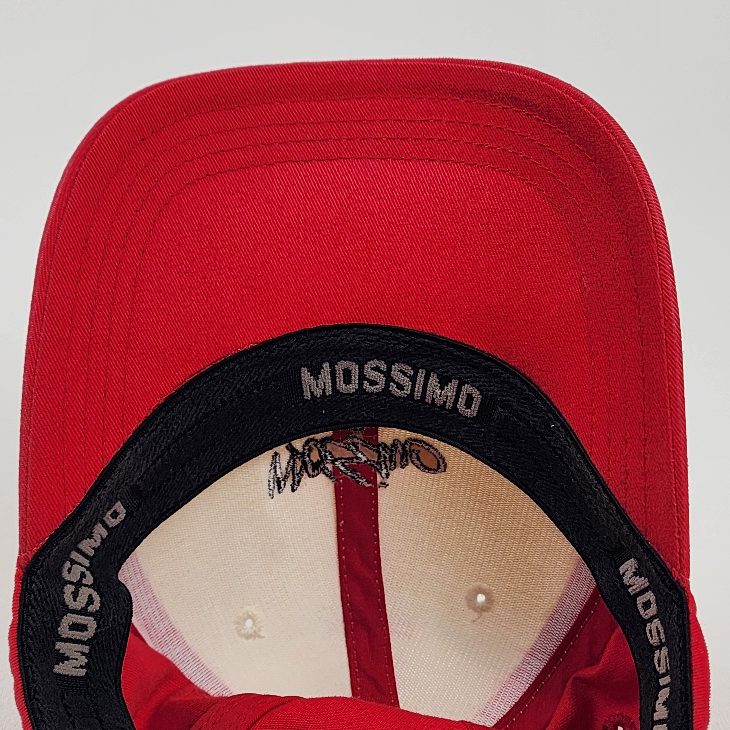 Mossimo Mossimo Y2K Spellout Red White Flex Hat OSFA Size ONE SIZE - 6 Thumbnail