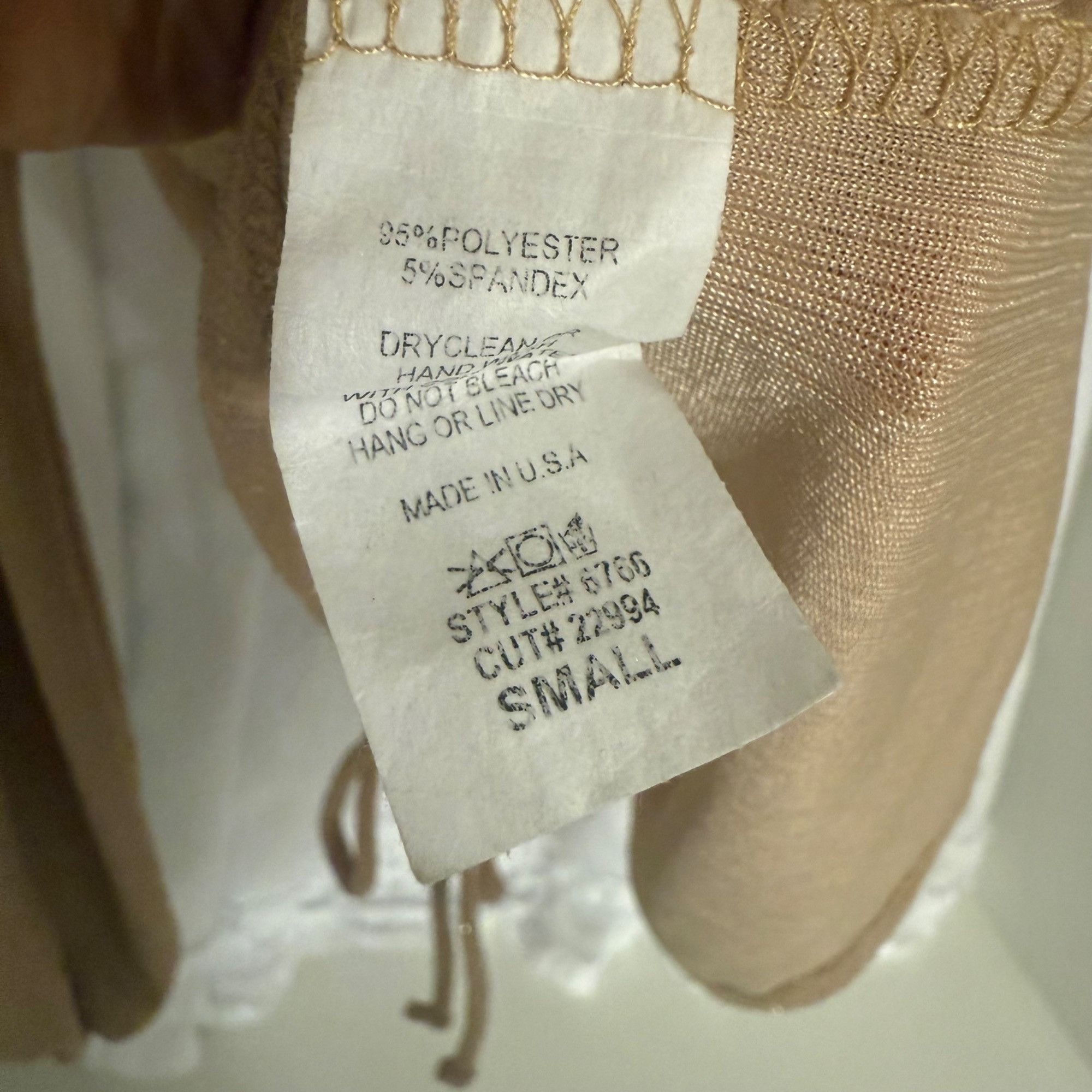 Other Entro Womens Small Ruched Drawstring Gold Glitter Blouse Size S / US 4 / IT 40 - 6 Thumbnail