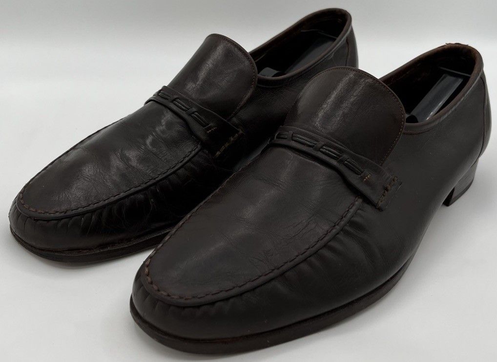 Florsheim Florsheim Royal Imperial 11E Cordovan Brown Leather Loafers Size US 11 / EU 44 - 1 Thumbnail