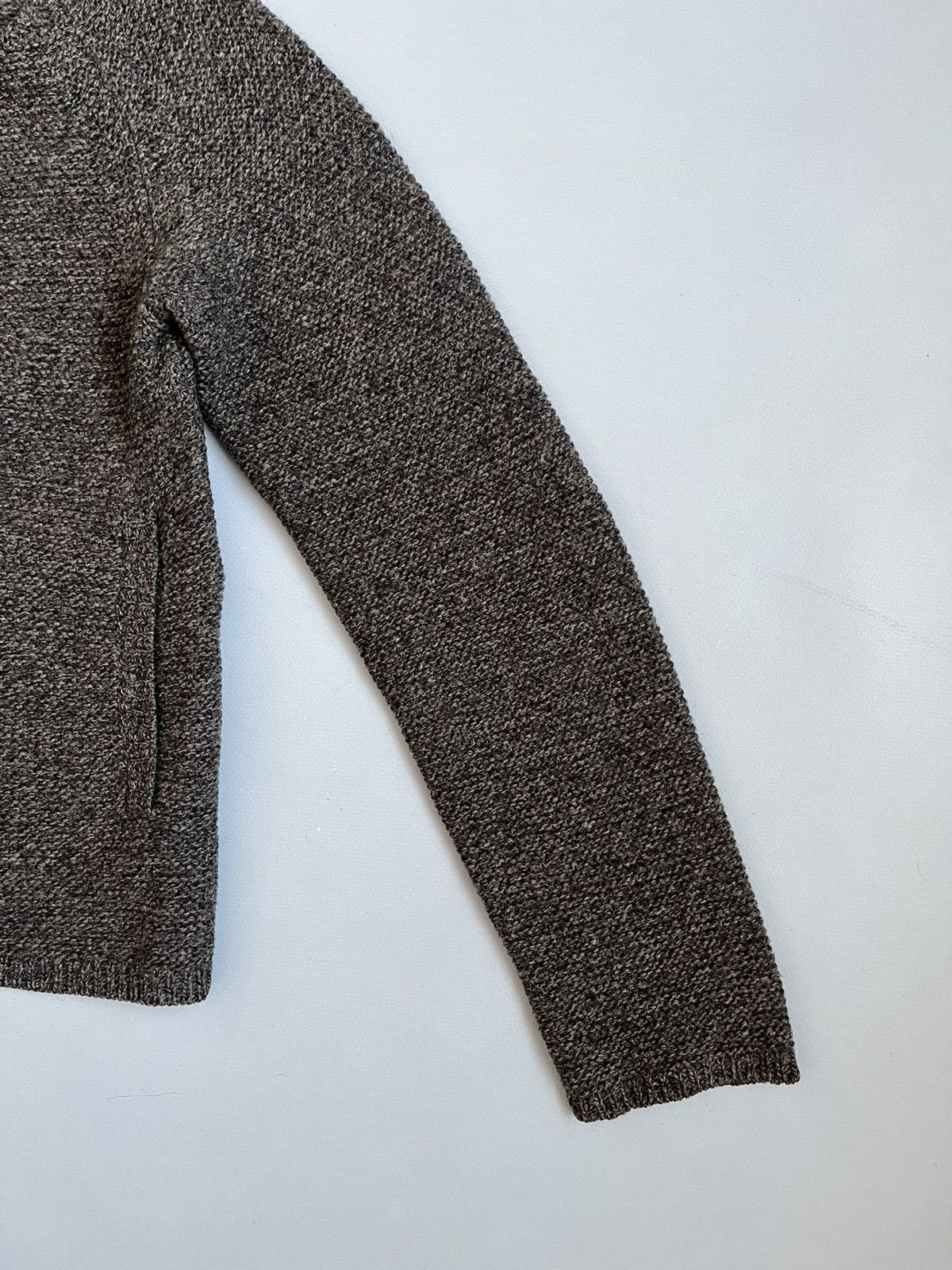 A.P.C. A.P.C. Rue Madame Paris Brown Cable Knit Wool Cardigan Size S / US 4 / IT 40 - 6 Thumbnail