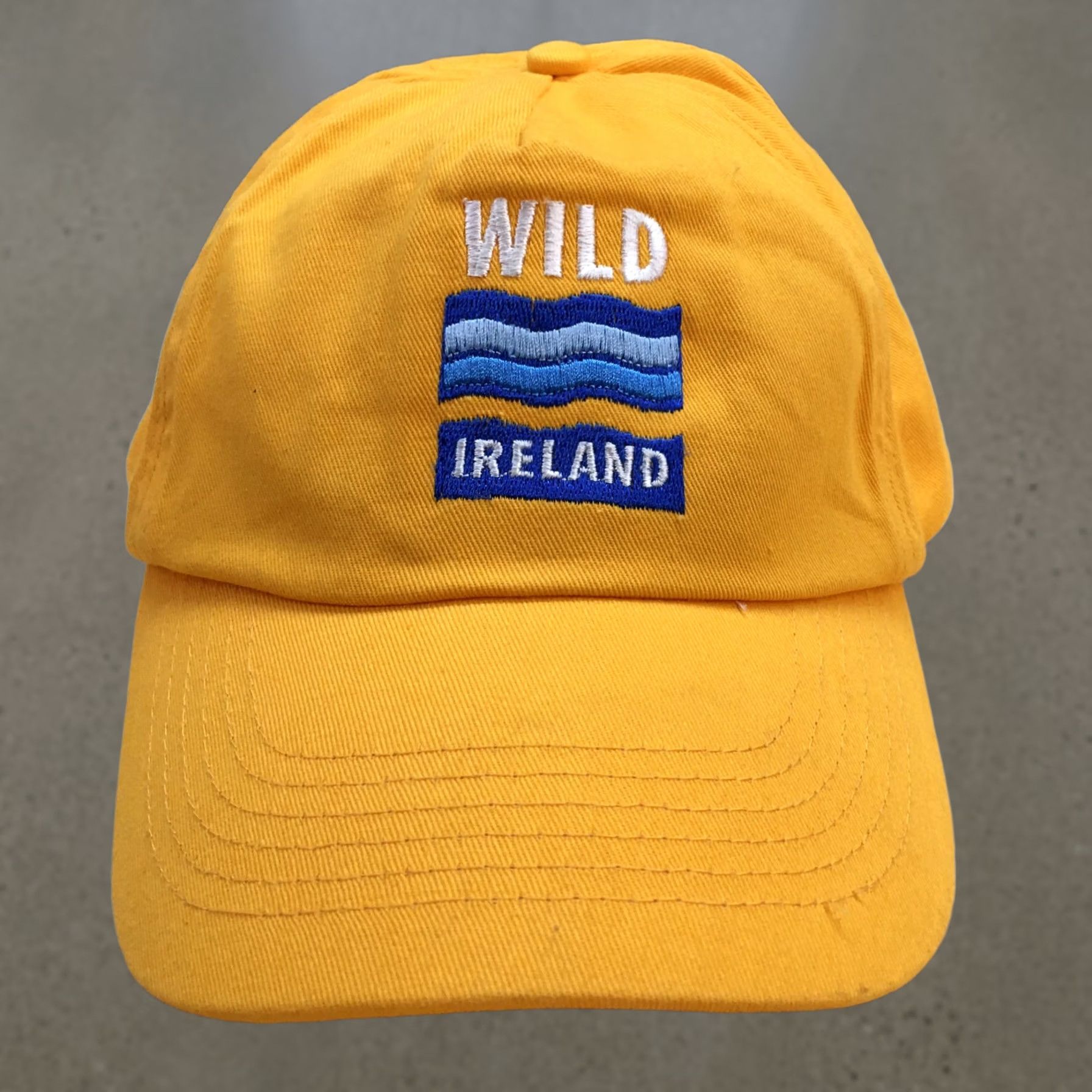Vintage Wild Ireland Embroidered Baseball Cap Hat Mens Yellow One Size Curve Brim Casual Size ONE SIZE - 1 Thumbnail