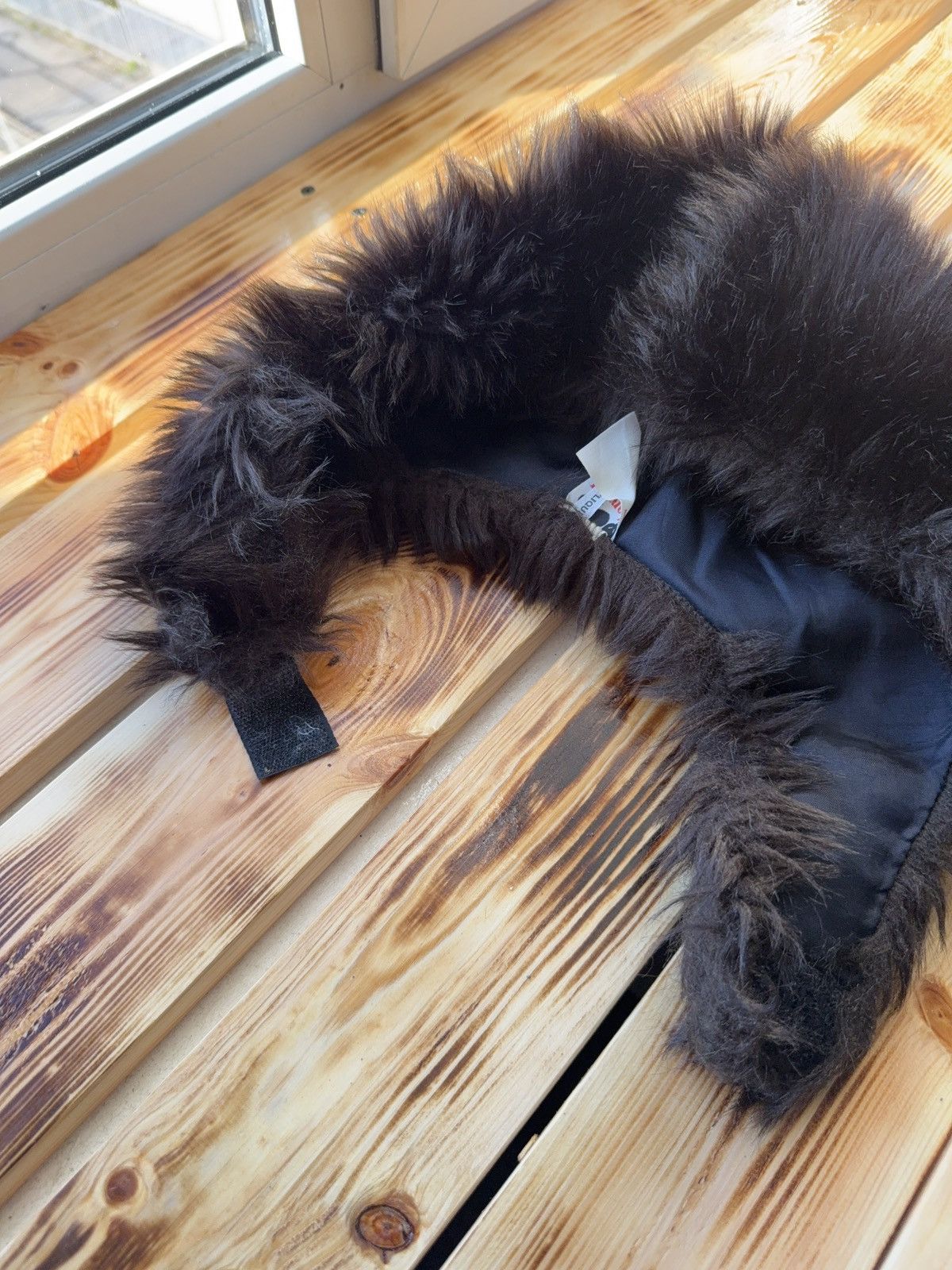 Le Grande Bleu (L.G.B.) Vntg LGB Japanese 90s Marodil Fur Ushanka Hood Trapper hat Size ONE SIZE - 6 Thumbnail