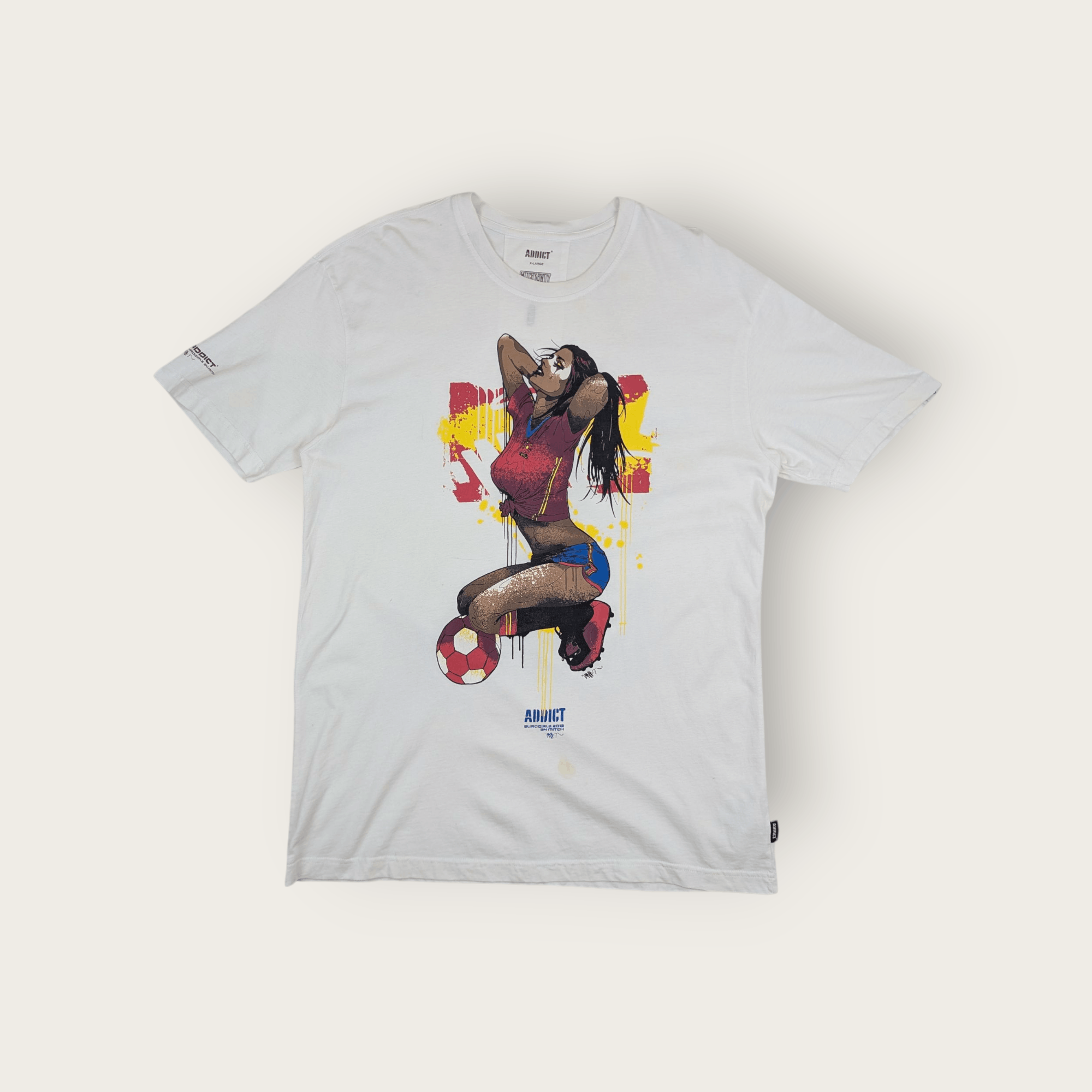 ADDICT ADDICT x Mitchybwoy Elirogirls 2012 Football Soccer T-Shirt Size US XL / EU 56 / 4 - 1 Thumbnail