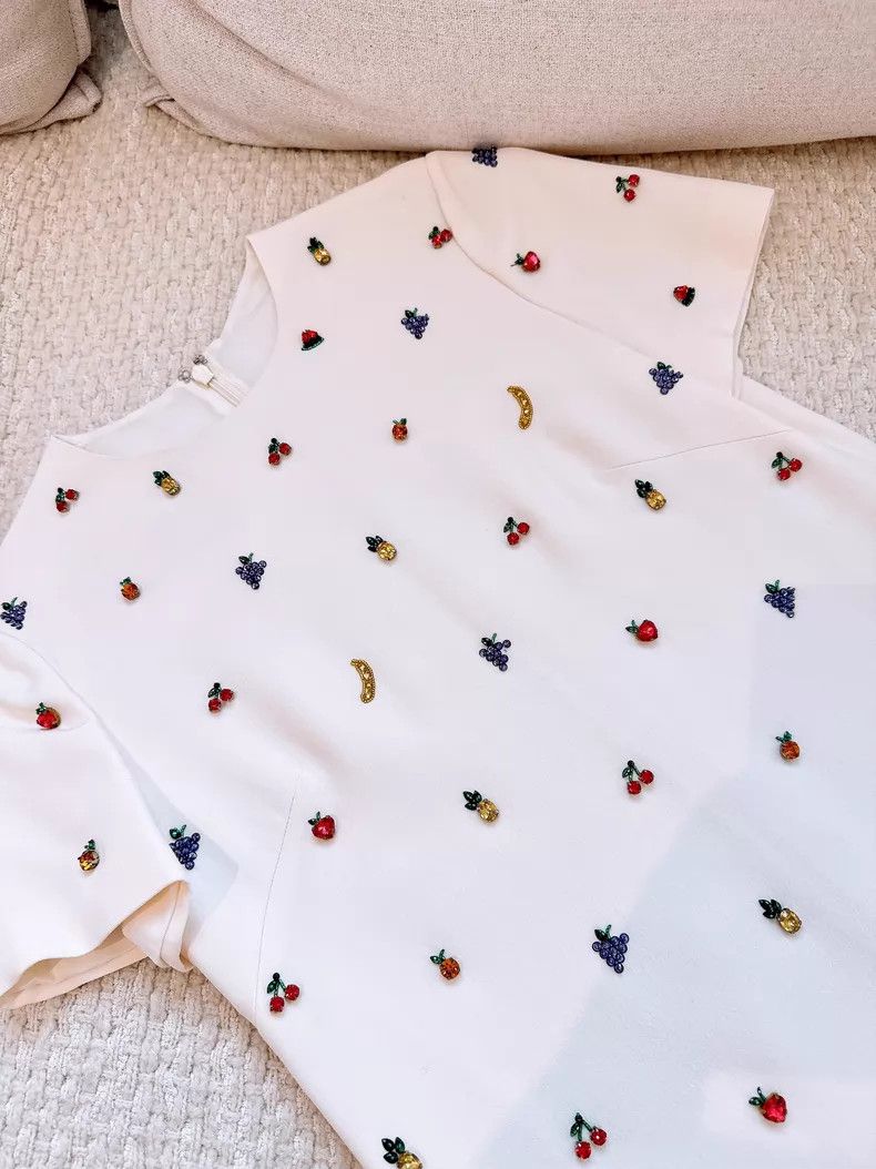 Valentino Valentino Colorful fruit full of diamond dress Size XS / US 0-2 / IT 36-38 - 2 Thumbnail