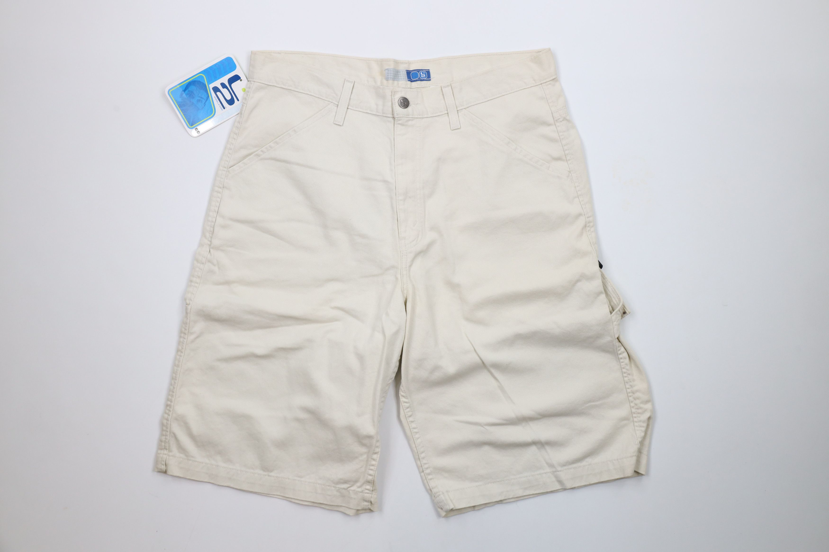 Levi's × Vintage Deadstock Vintage Y2K 2000 Levis L2 Shorts Beige Cotton Size US 34 / EU 50 - 1 Thumbnail
