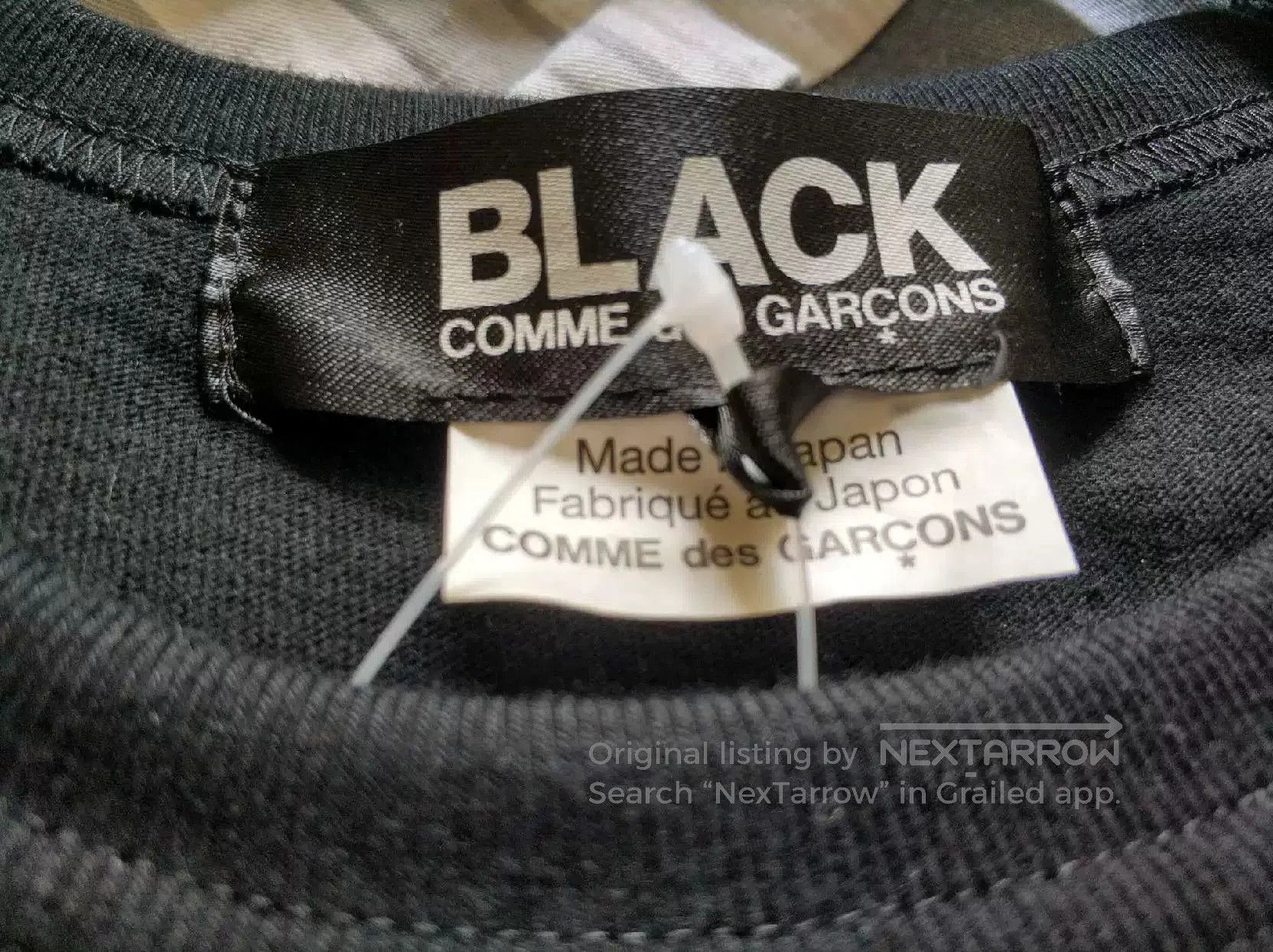Comme des Garcons Black CDG Black Tee with Eye Pattern. Size US M / EU 48-50 / 2 - 4 Thumbnail