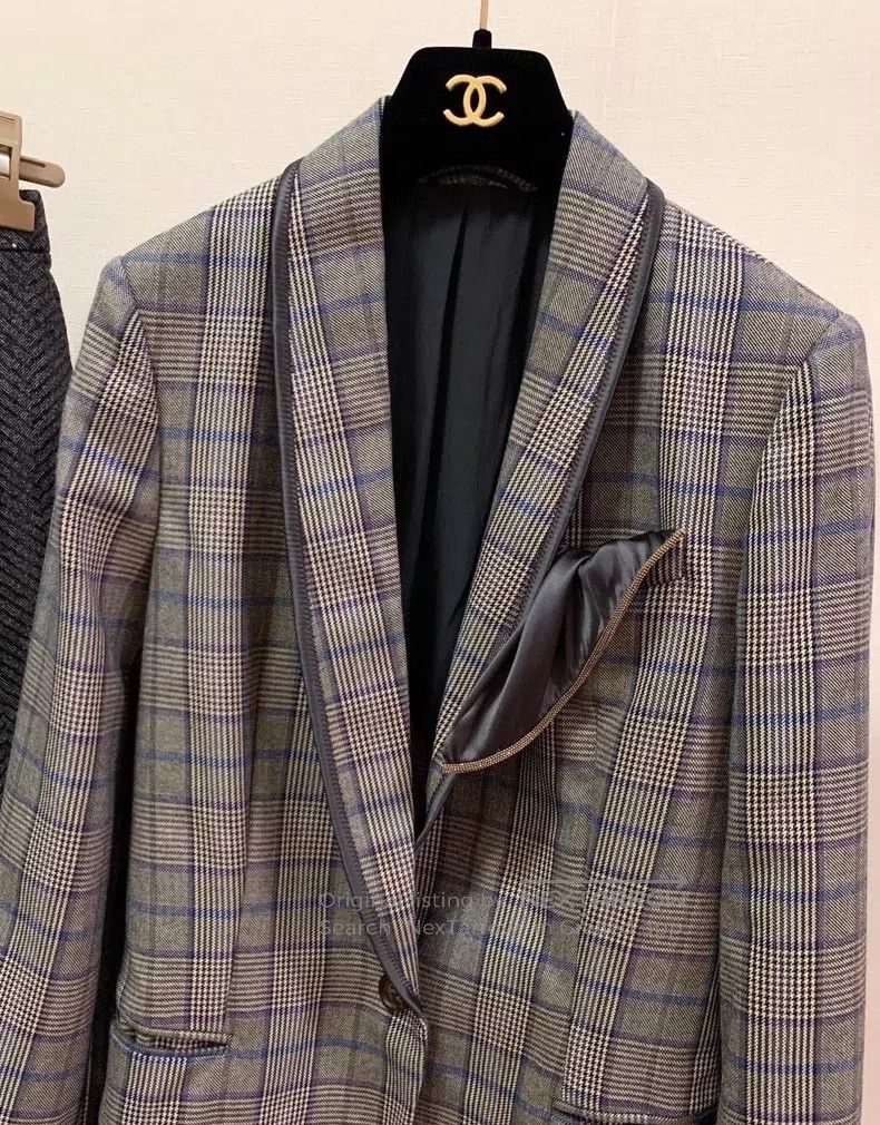 Brunello Cucinelli Brunello Cucinelli Classic Plaid Blazer Size S / US 4 / IT 40 - 3 Thumbnail