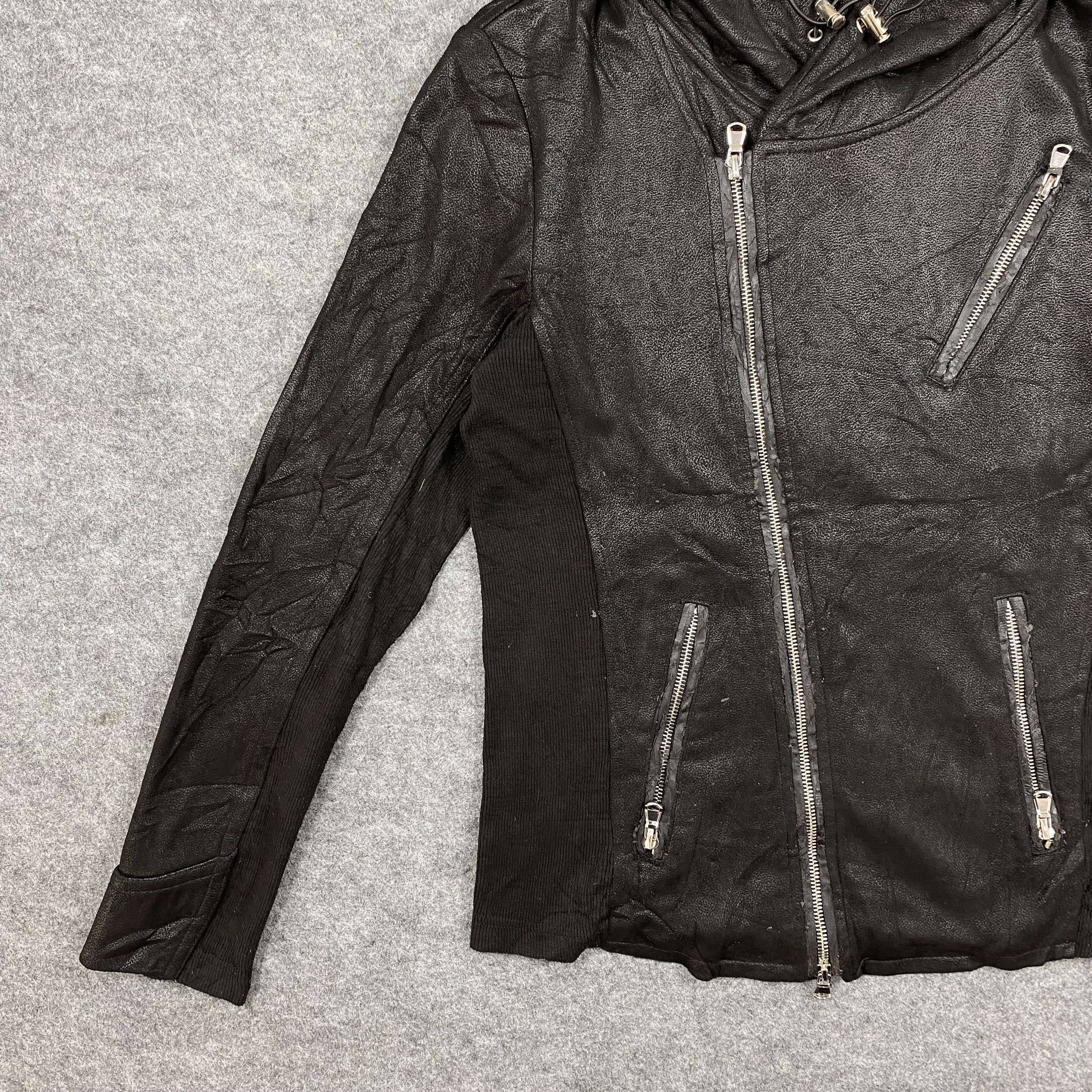 If Six Was Nine JOHNNYWOLF AW23 Asymmetric Biker Hooded Jacket-J656 Size US S / EU 44-46 / 1 - 4 Thumbnail
