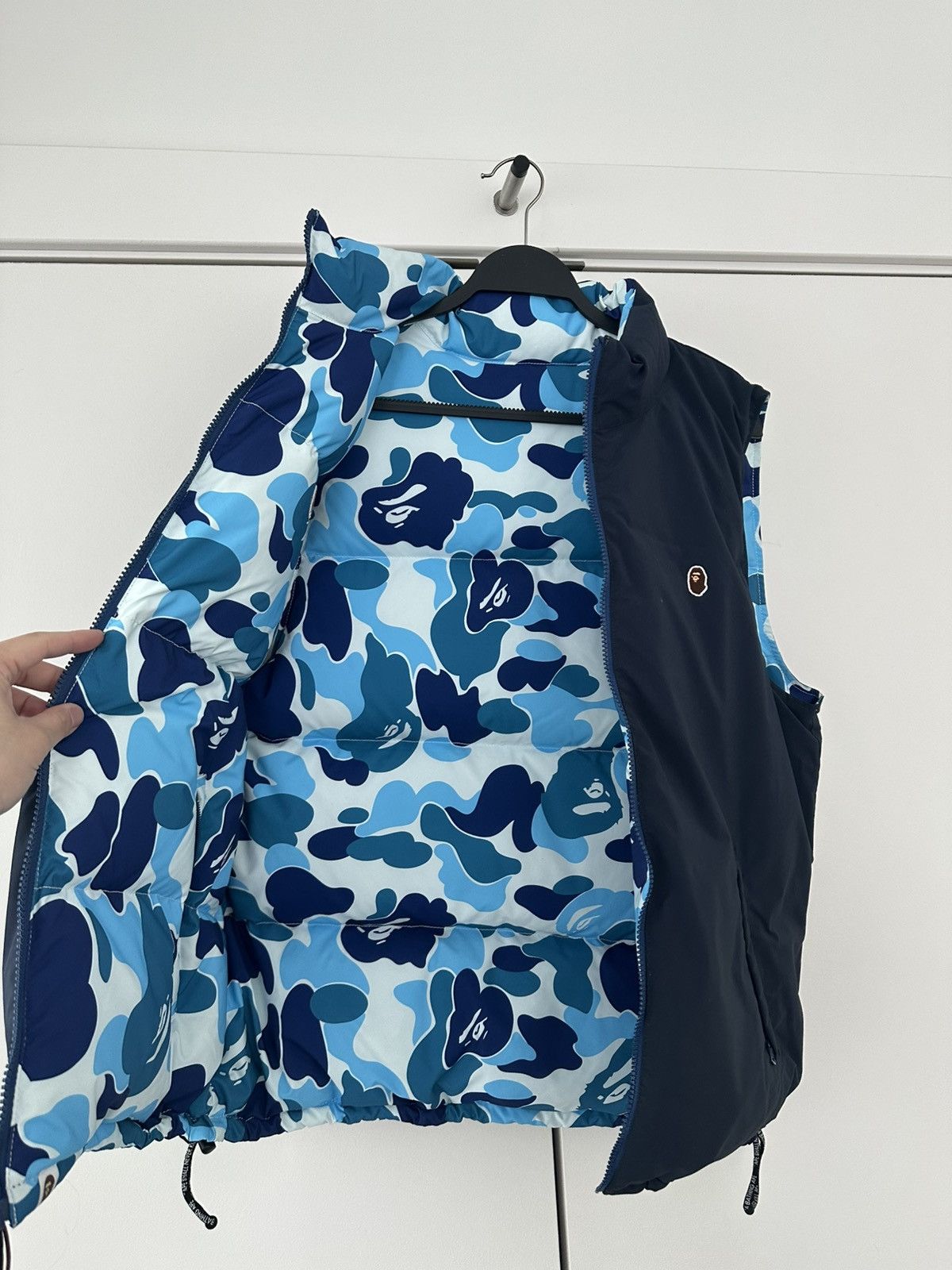 Bape Blue/ Navy Bape abc camo reversiable down vest Size Large Size US L / EU 52-54 / 3 - 2 Thumbnail