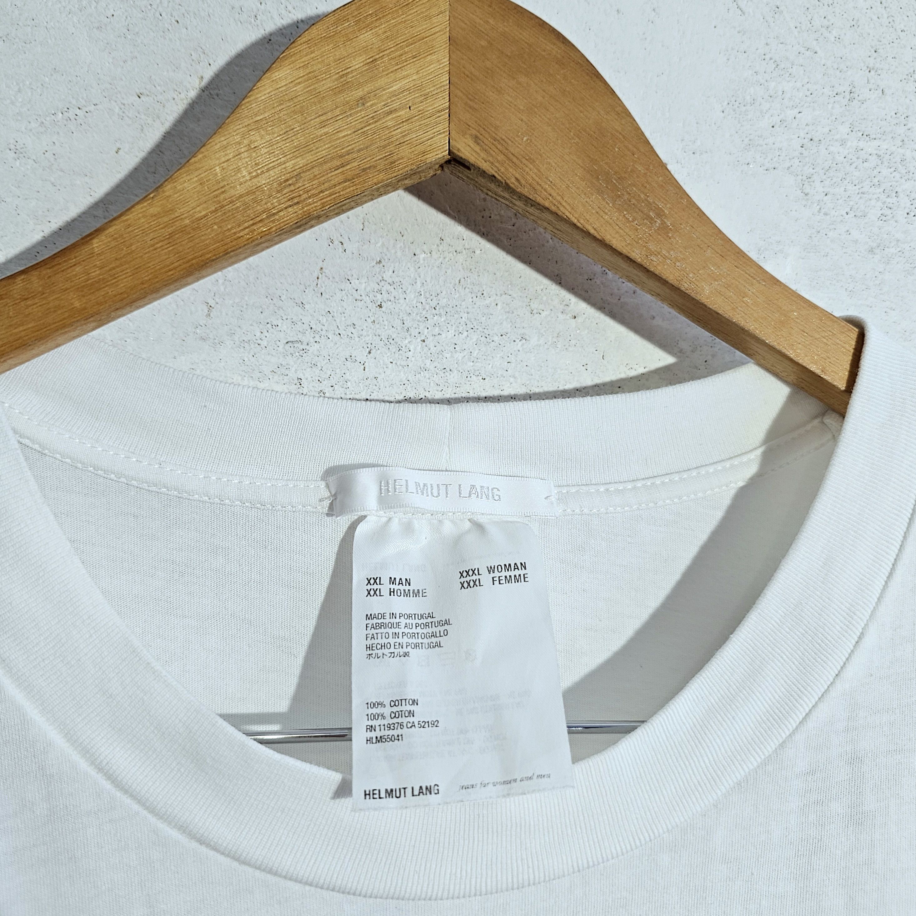 Helmut Lang × Vintage Helmut Lang oversize vintage white t-shirt Size US XXL / EU 58 / 5 - 6 Thumbnail